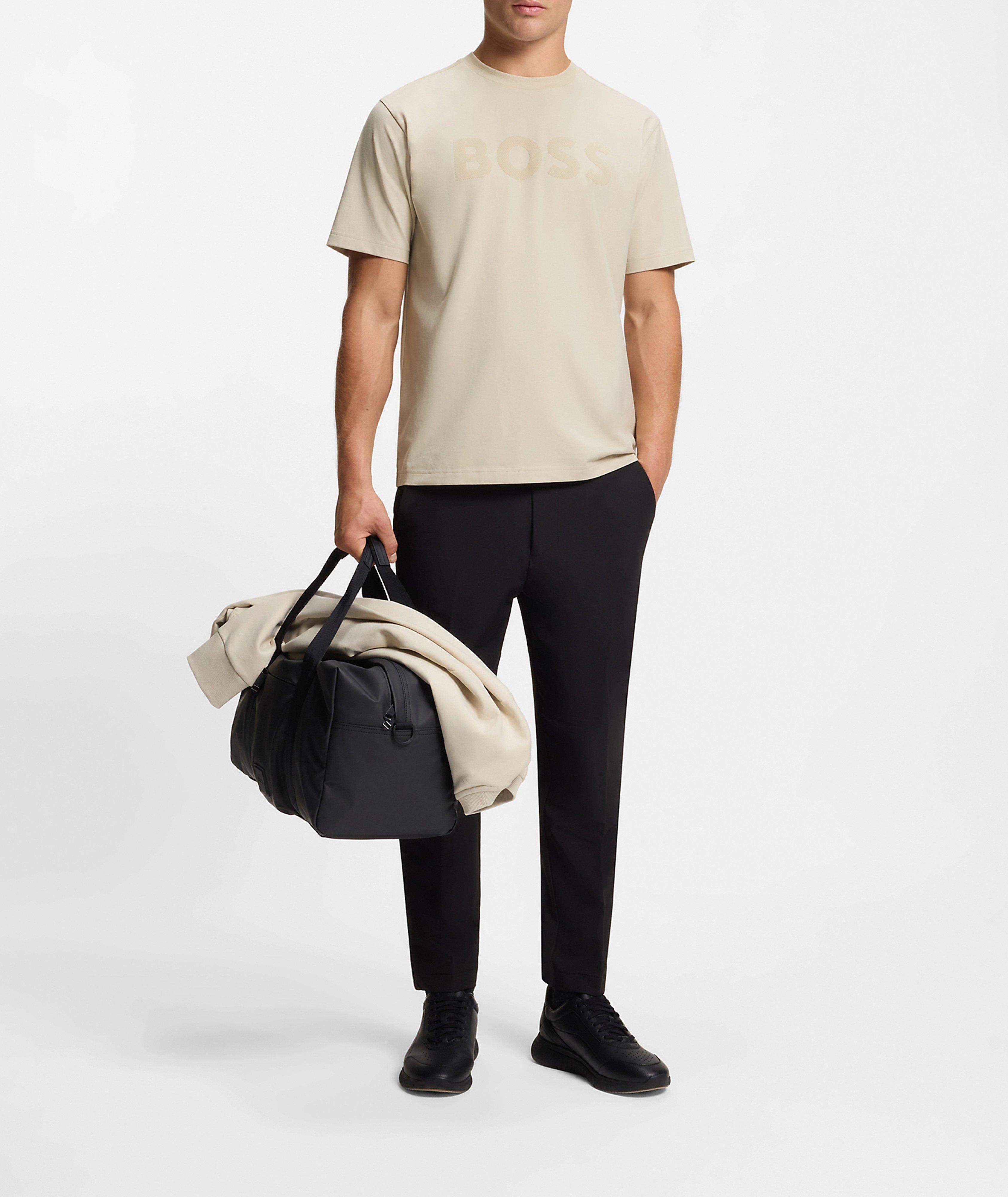 Tonal Logo Stretch-Cotton T-Shirt image 4