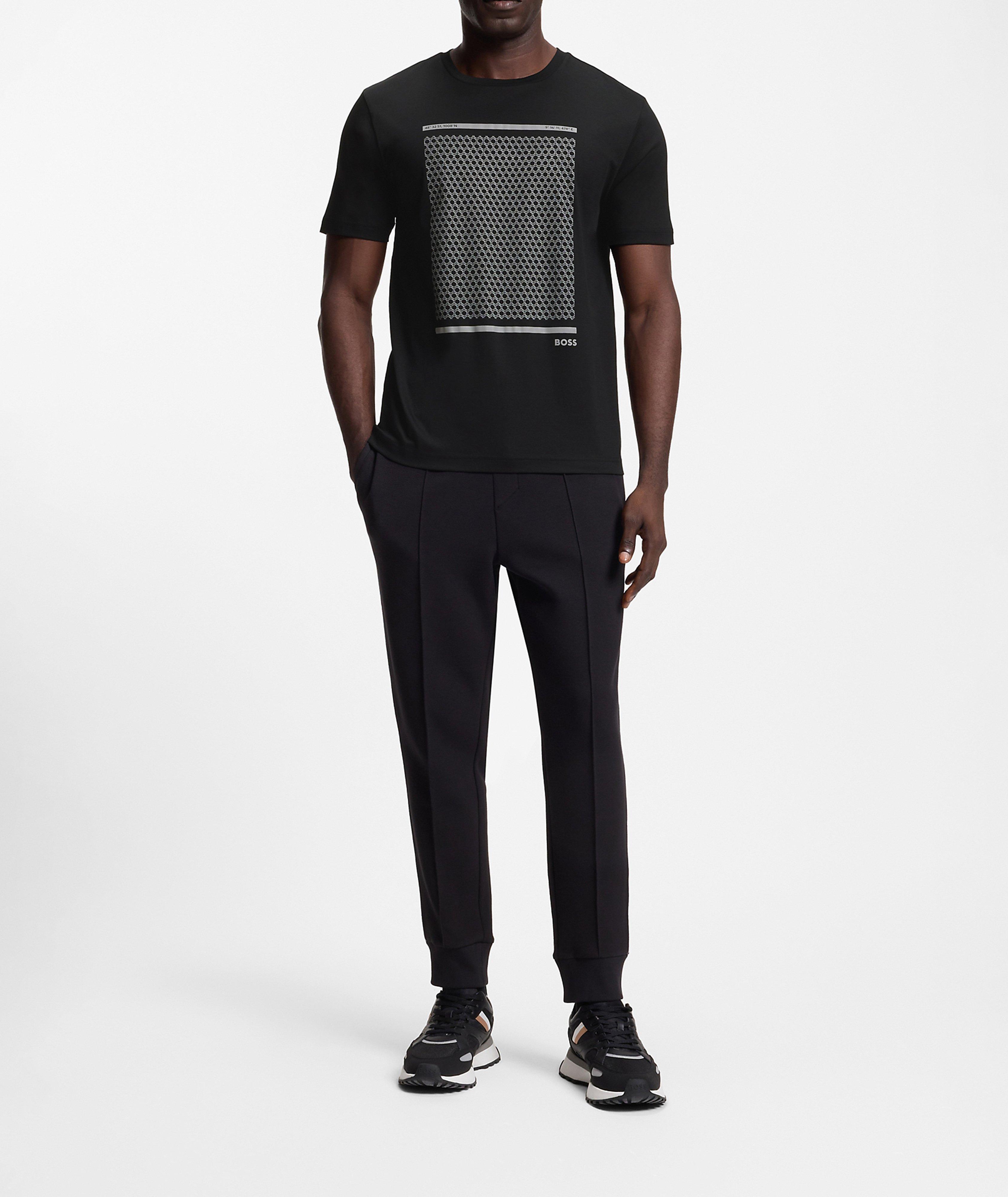 Geometric Mercerized Cotton T-Shirt image 4