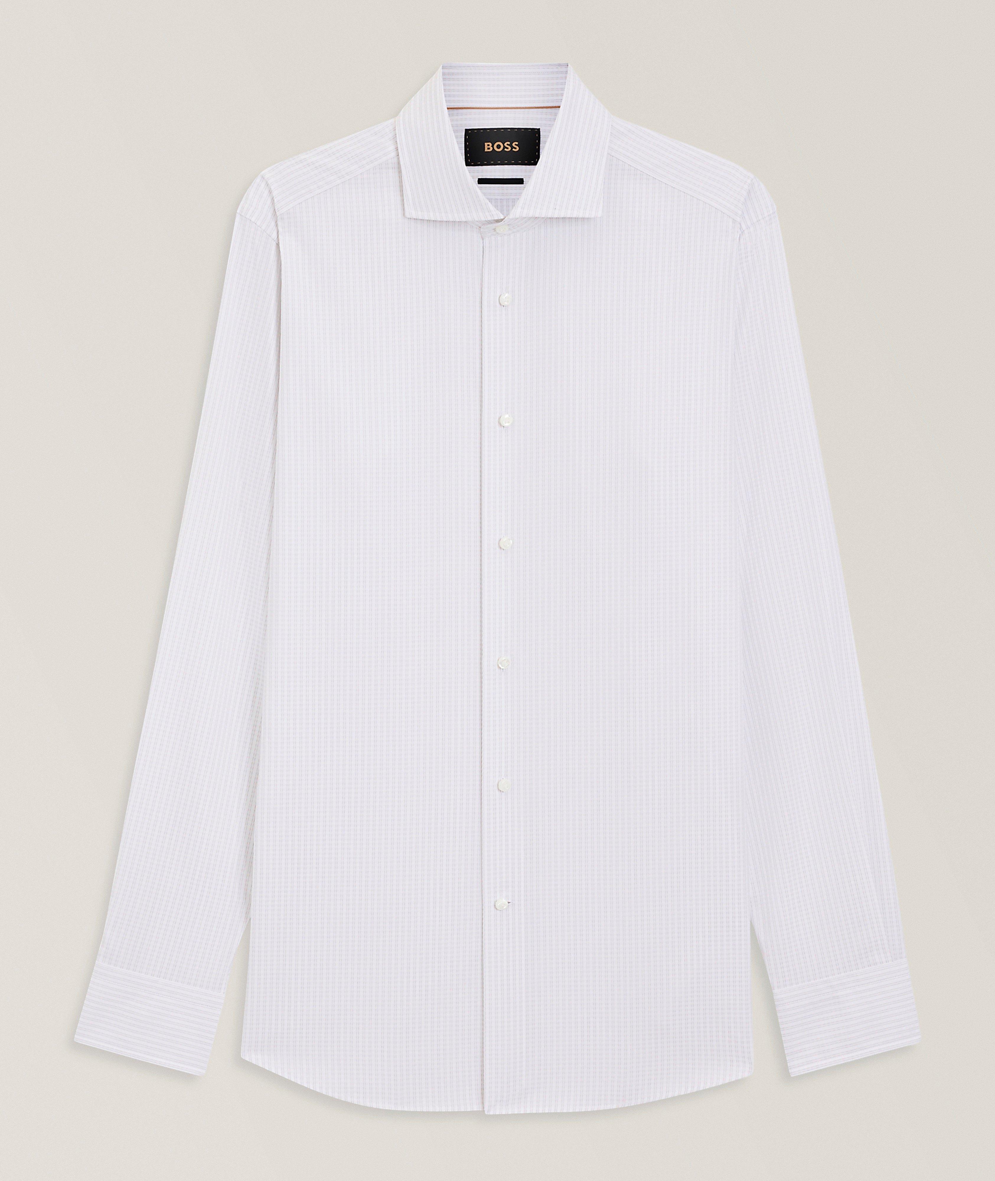Josh Striped Cotton Dress Shirt  image 0