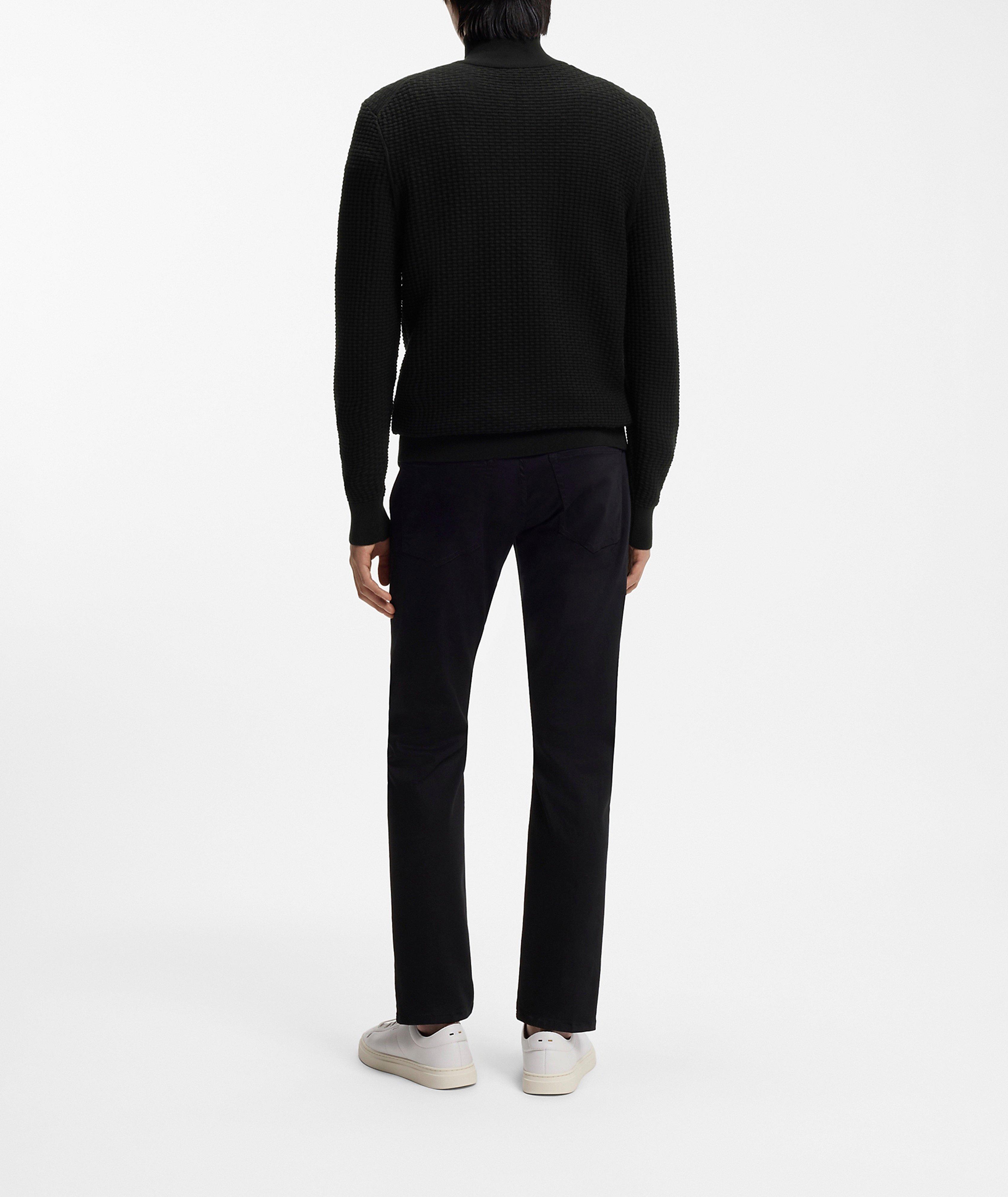 Ulicio Basket Weave Quarter-Zip Sweater image 2