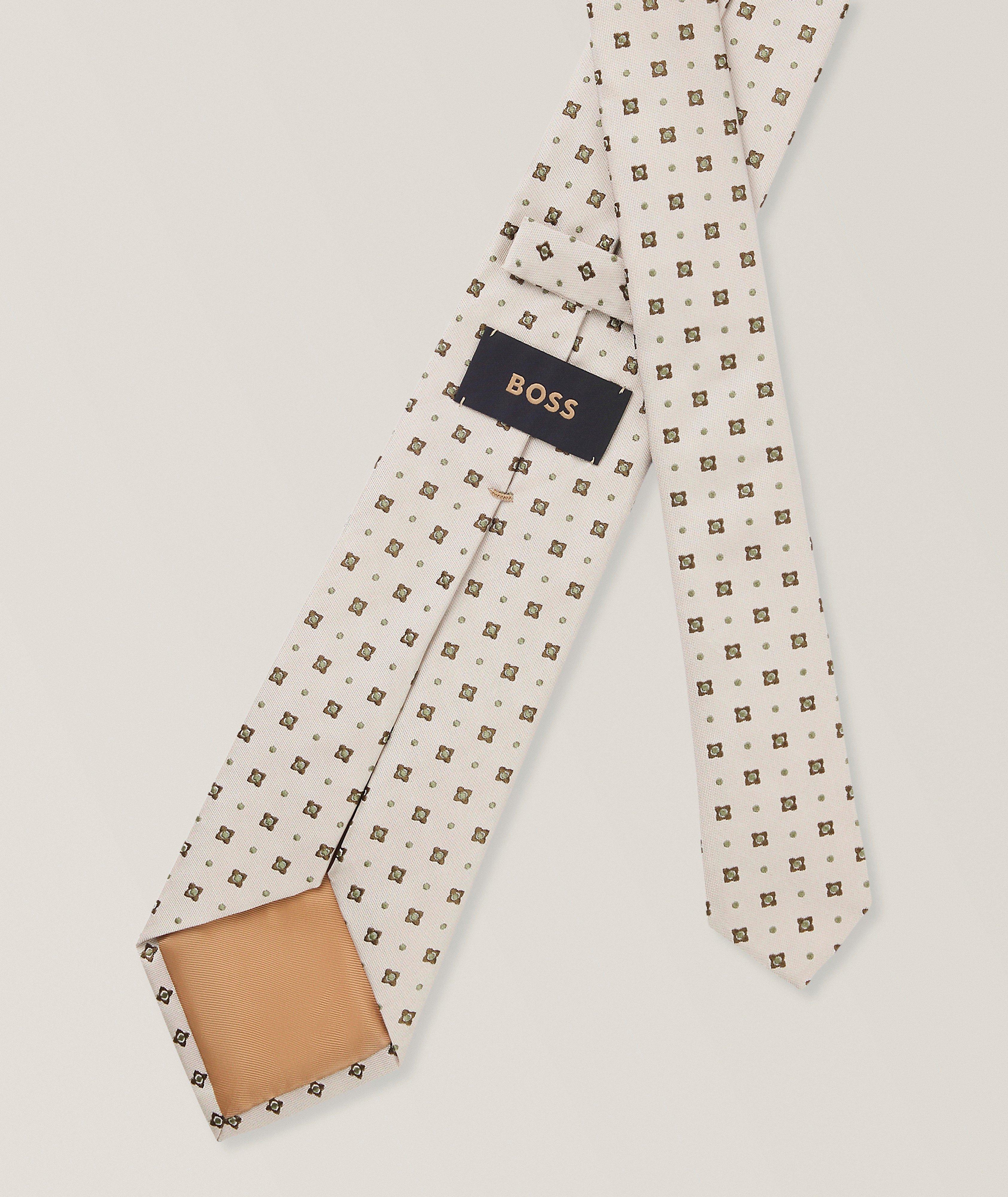 Cravate en soie motif-jacquard image 1