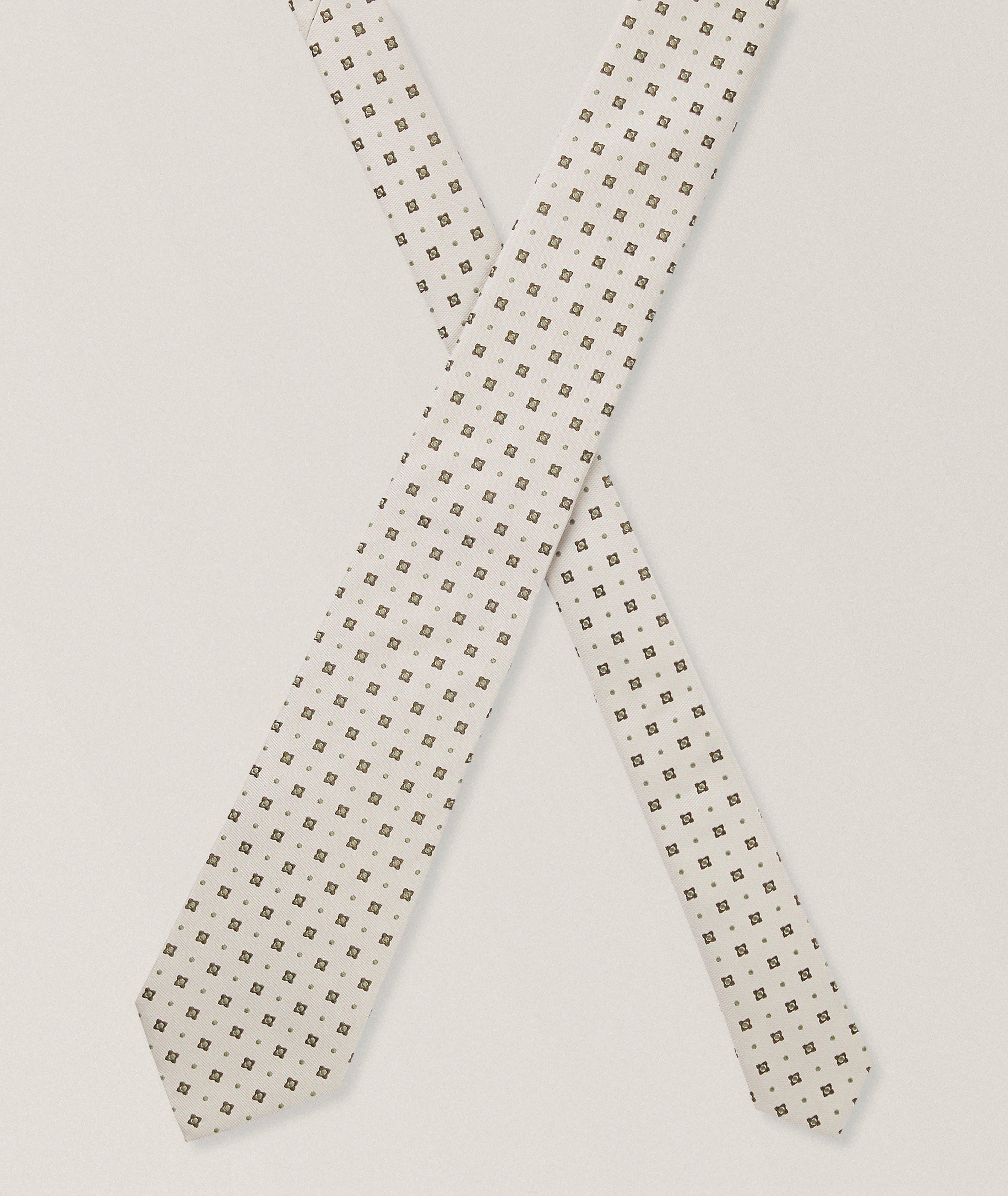 Cravate en soie motif-jacquard image 2