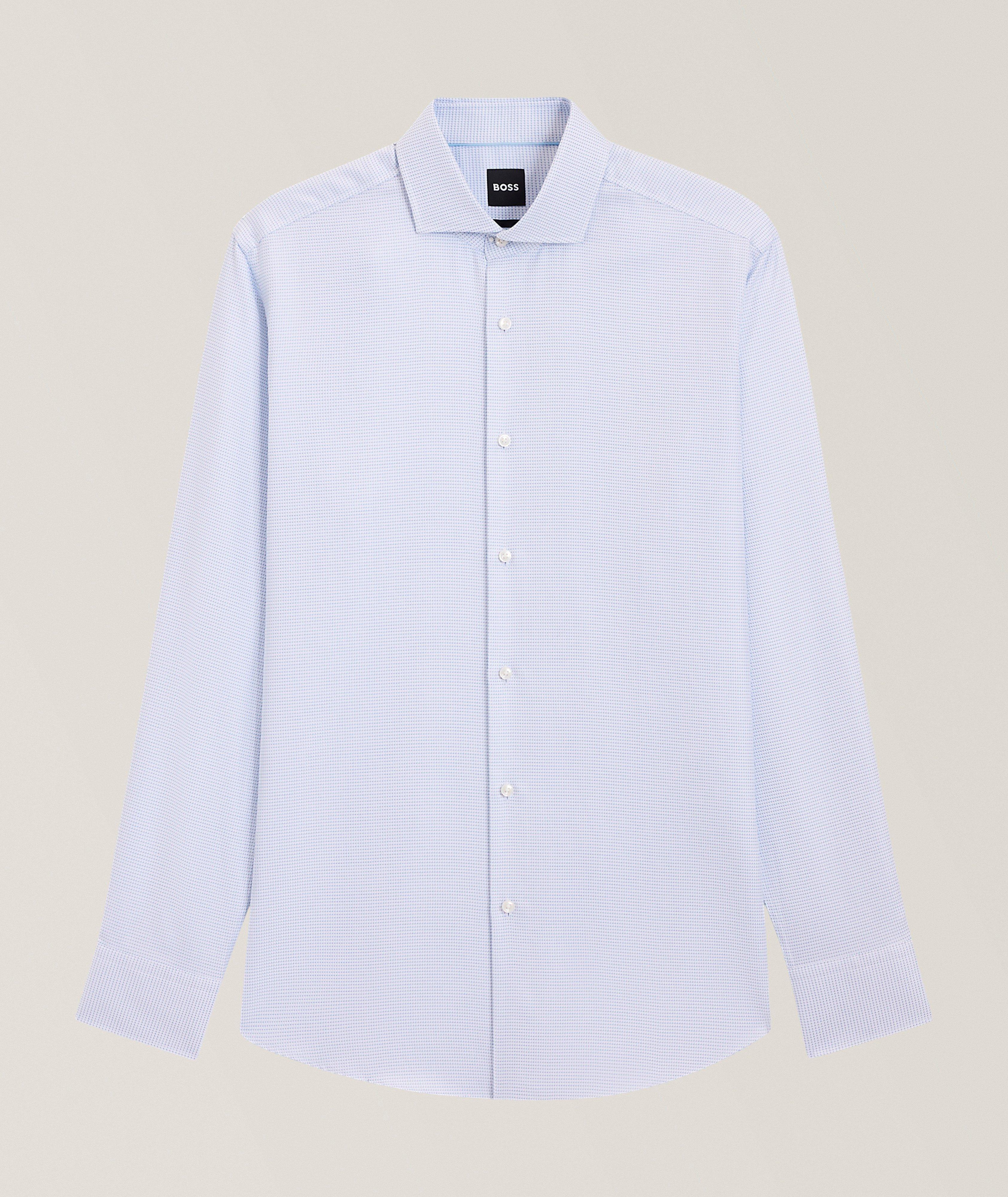 Hank Dot-Print Cotton Twill Shirt  image 0