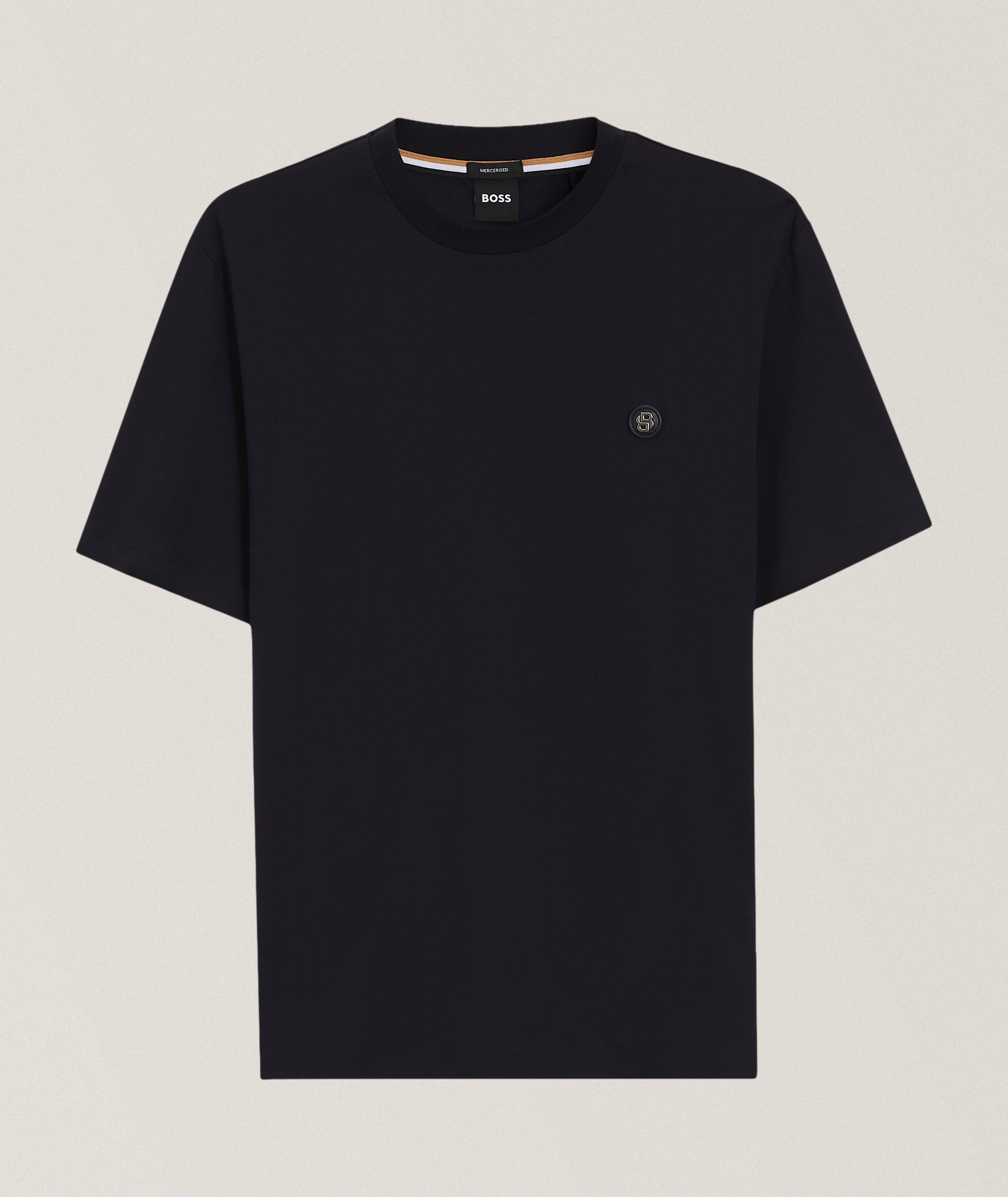 BOSS Taut Mercerized Cotton Crewneck T-Shirt