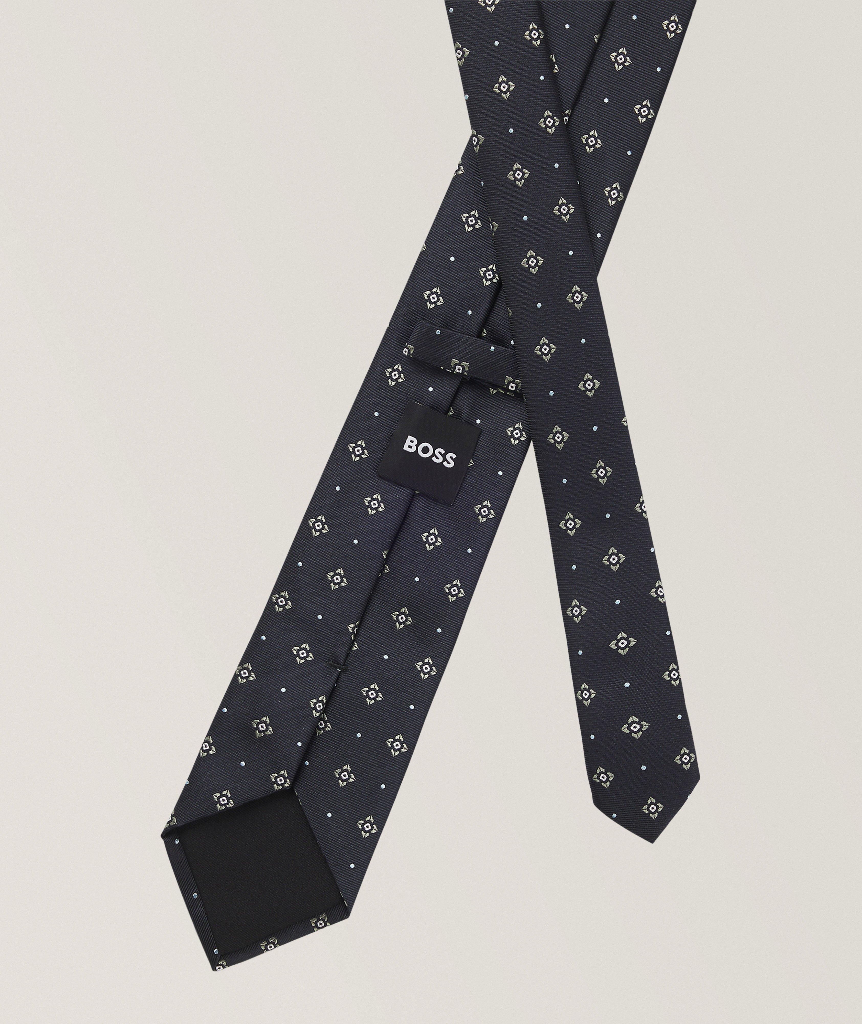 Neat-Print Silk-Blend Tie  image 1