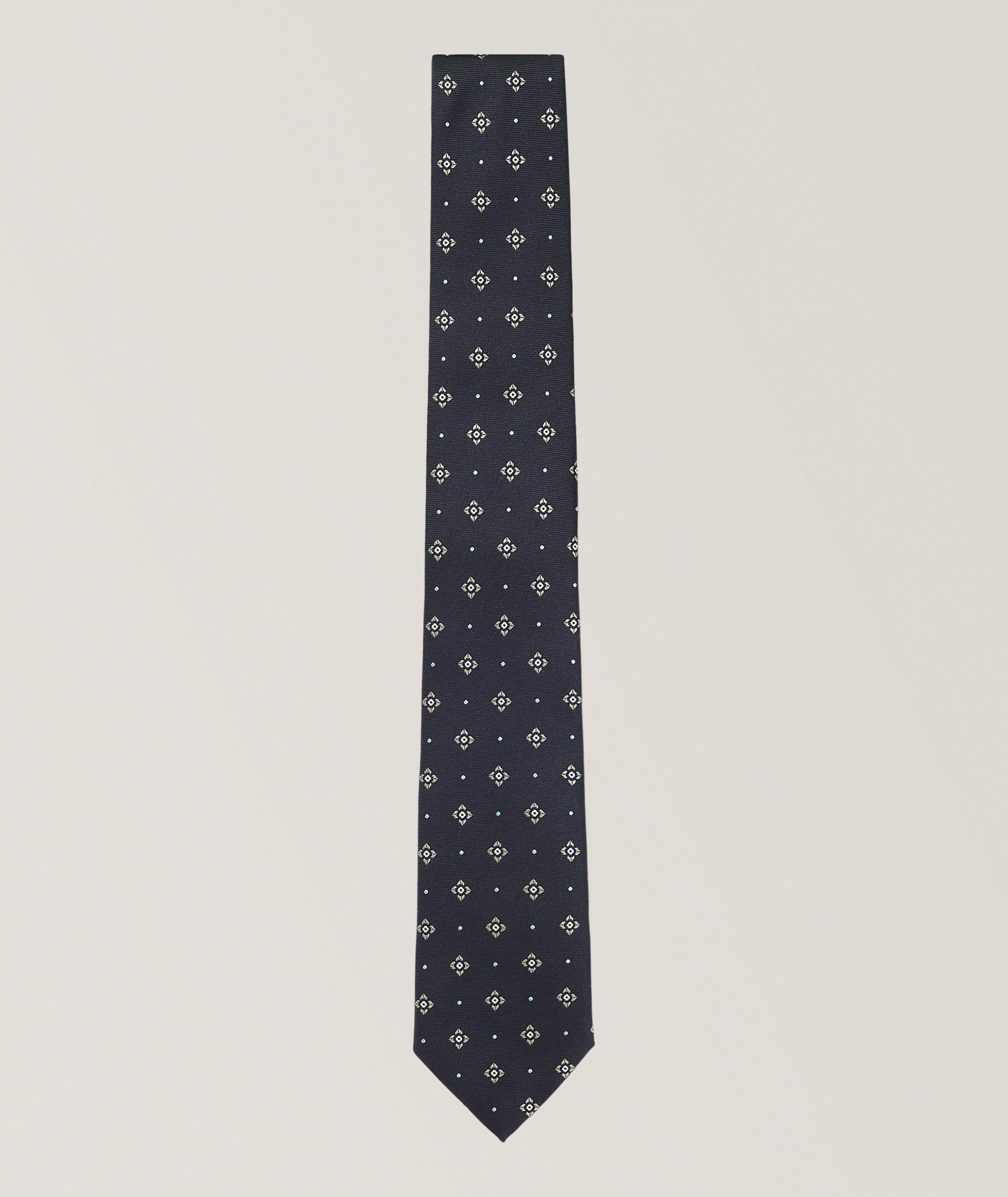 Neat-Print Silk-Blend Tie  image 0
