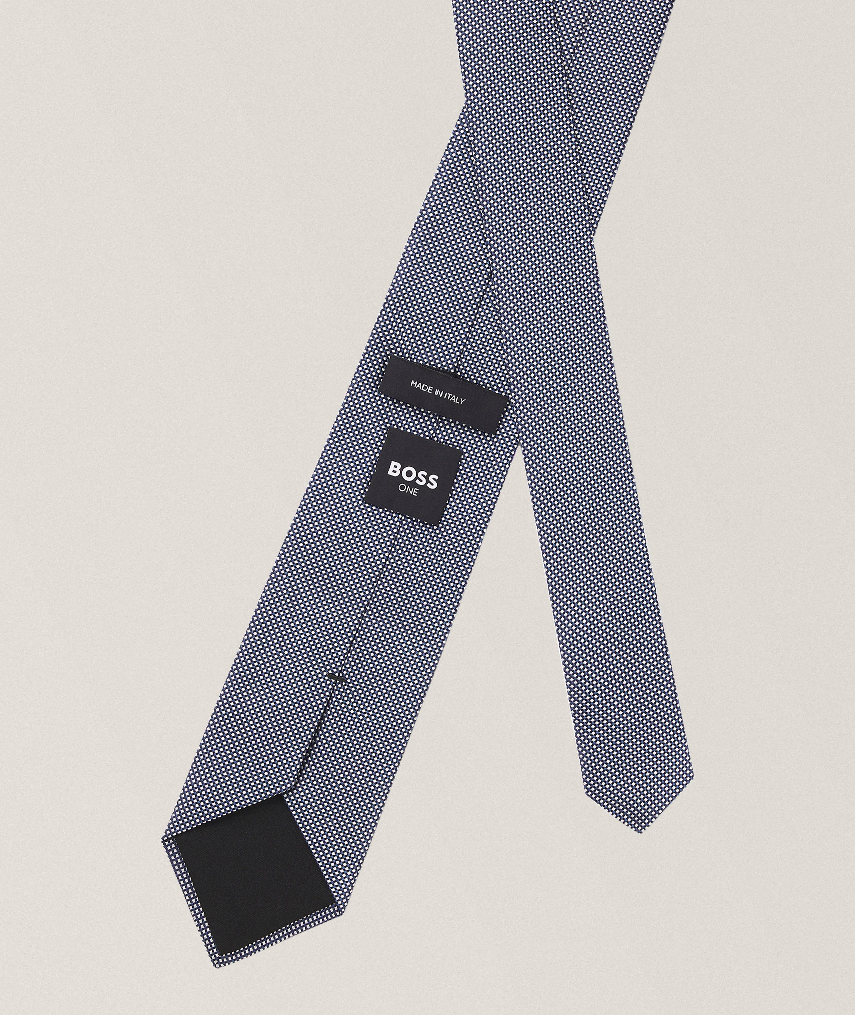 Micro-Print Silk-Blend Tie  image 1