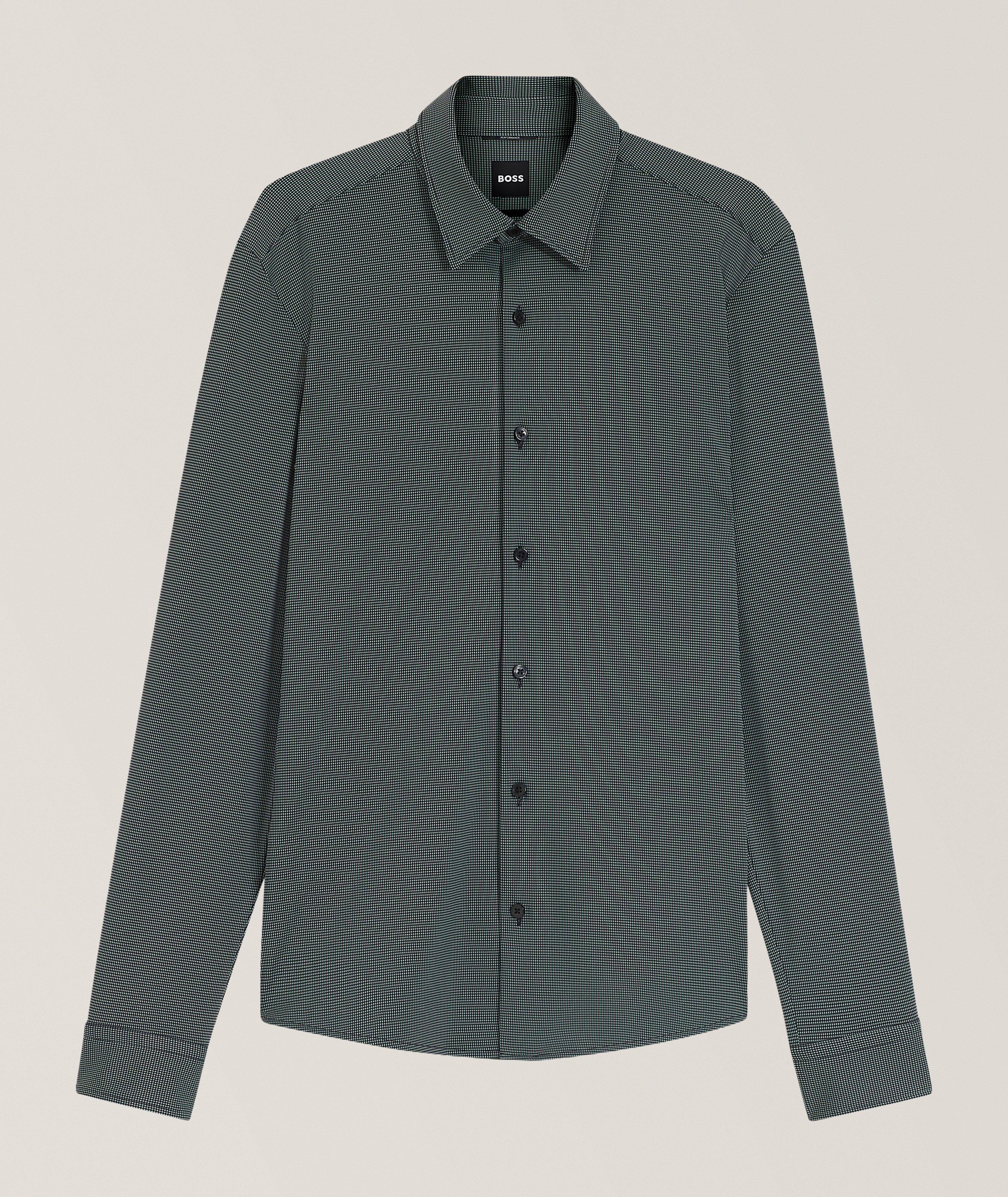 Roan Neat Stretch-Performance Jersey Shirt  image 0