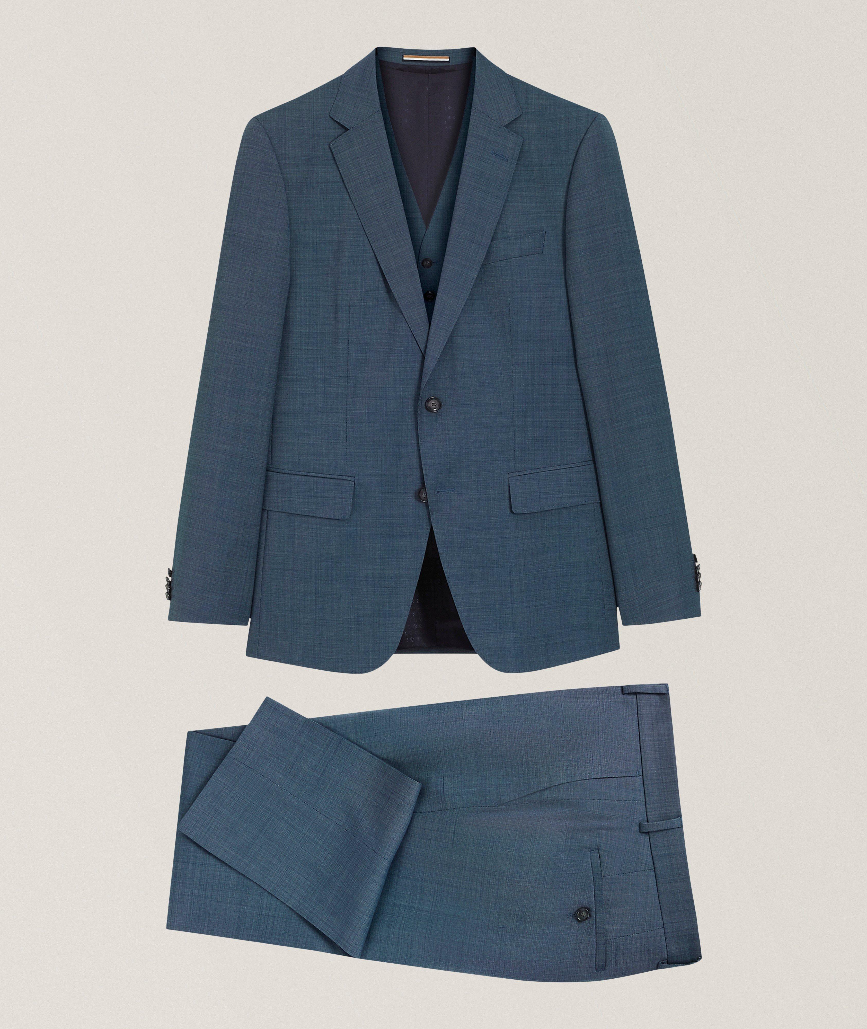 Three-Piece Stretch-Wool Suit image 0