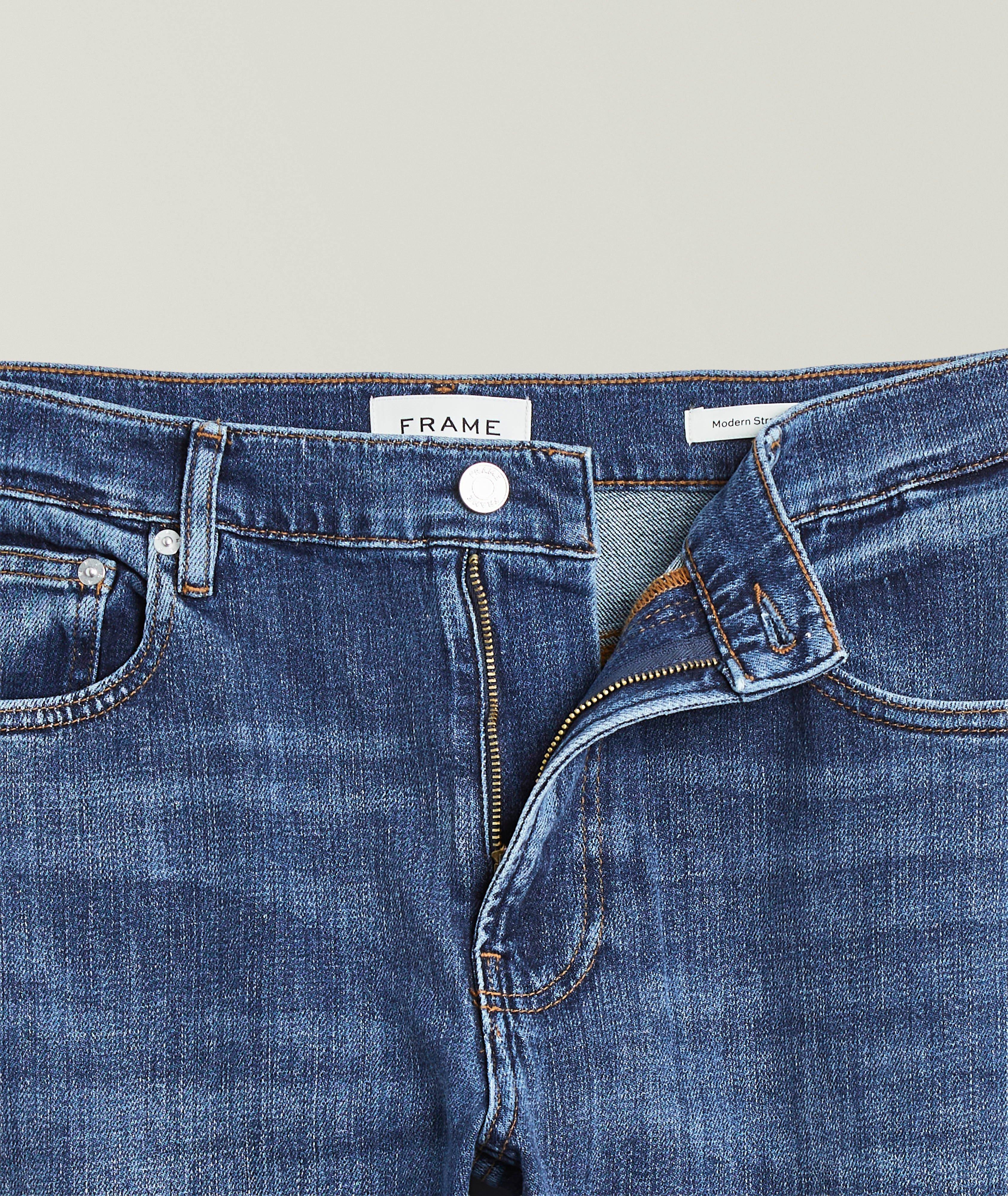 Jean en coton extensible de coupe moderne droite image 1