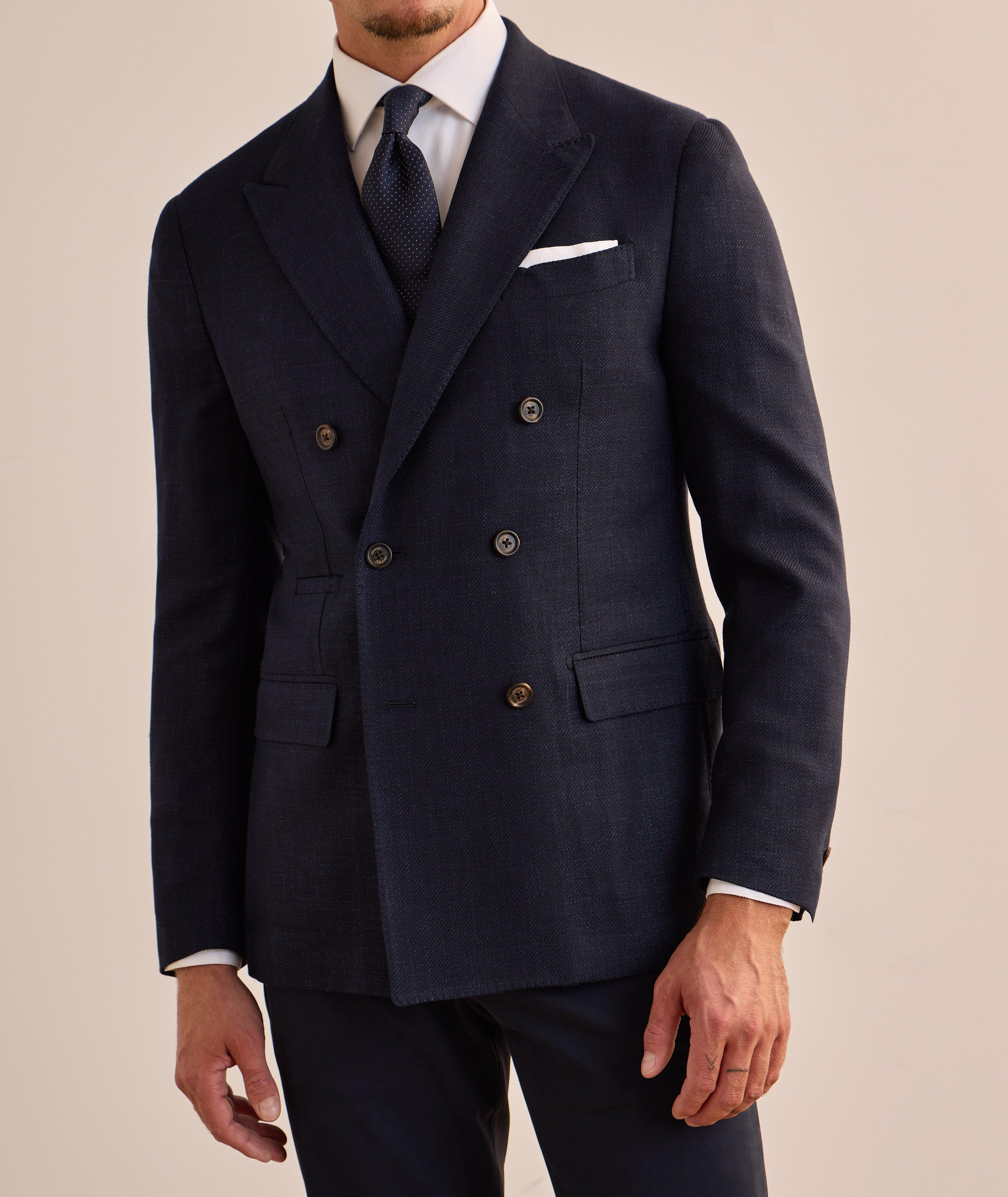 Veston croisé en mélange de laine image 1