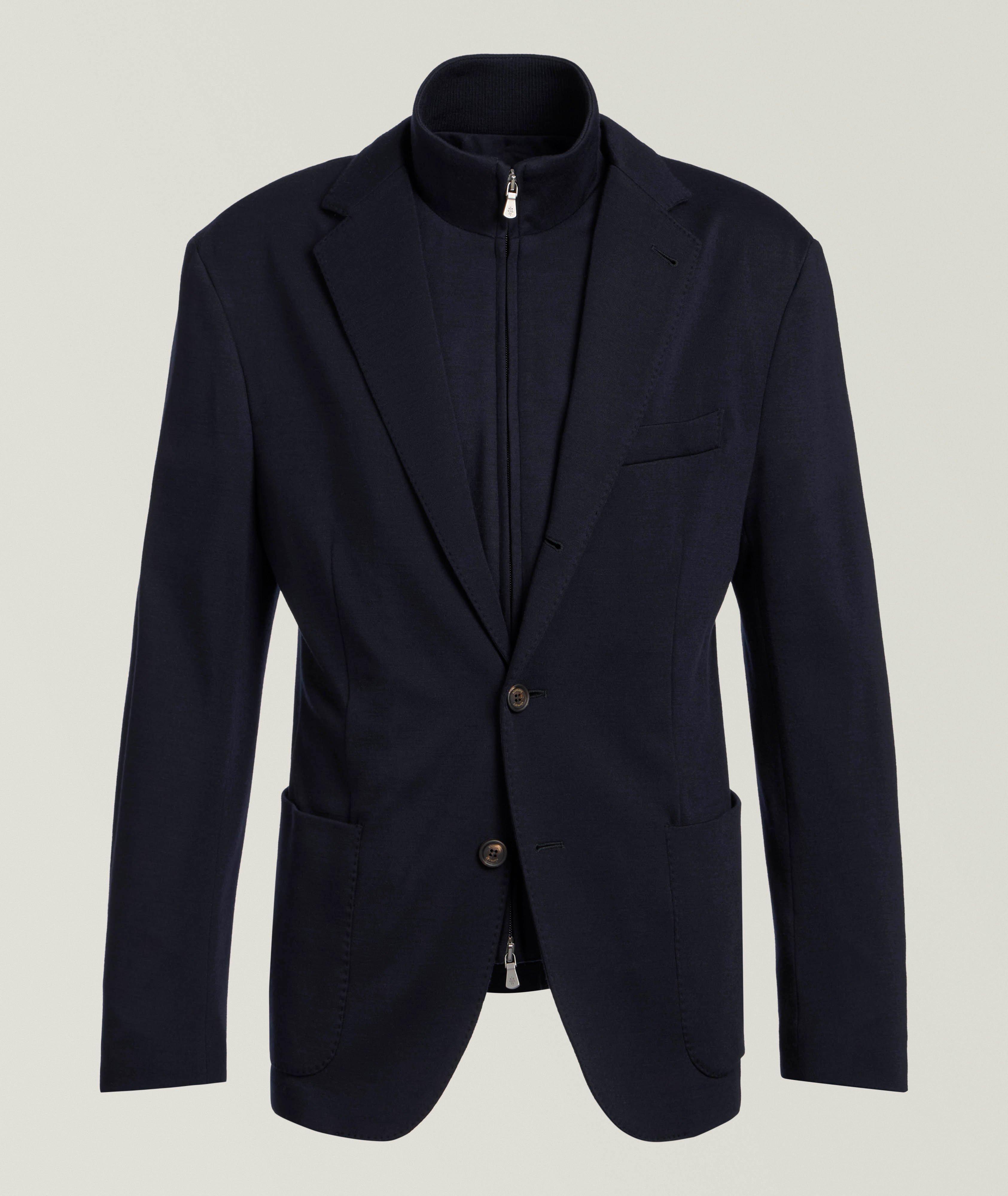 Veston en laine avec plastron amovible image 0