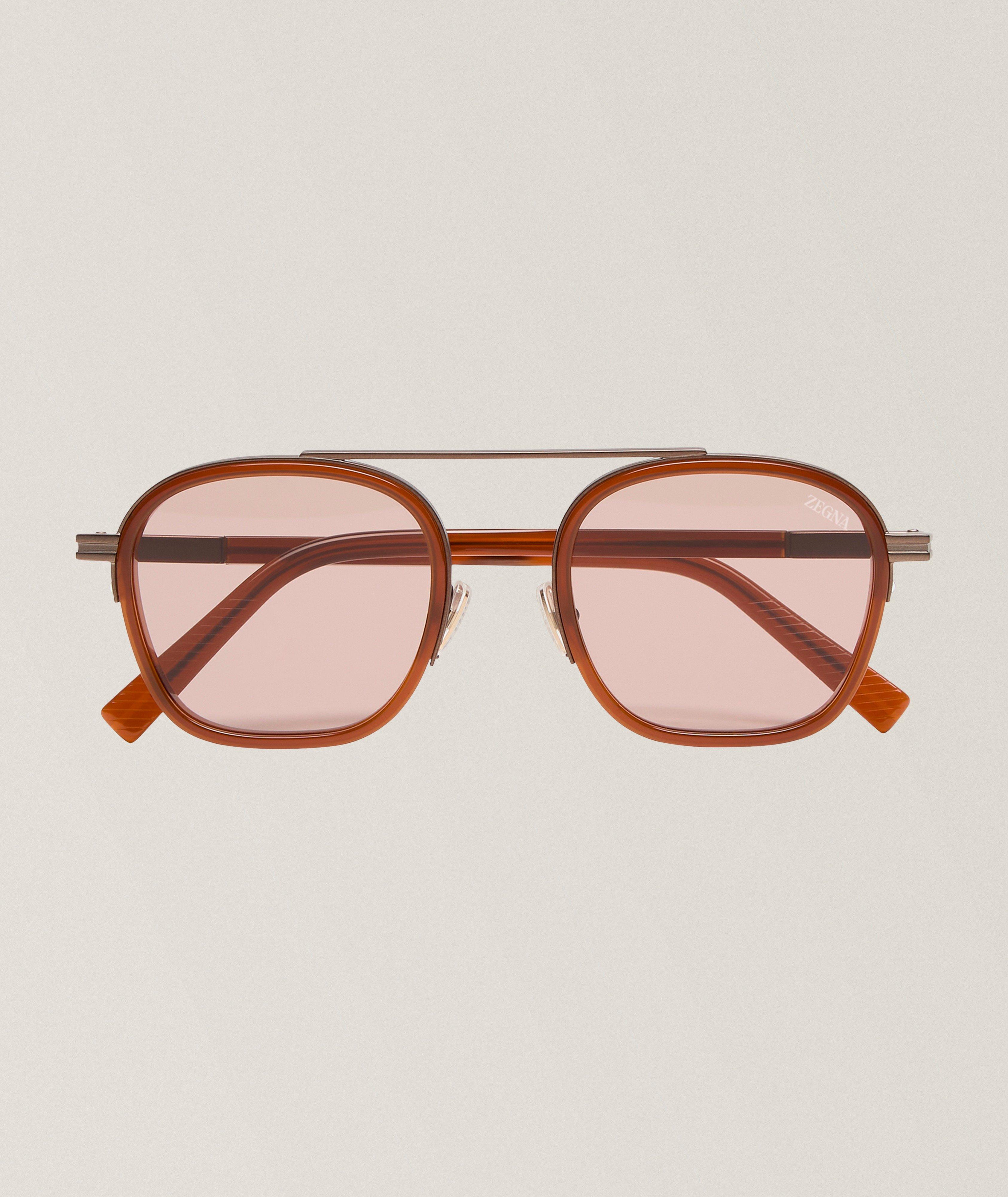 ZEGNA Orizzonte 1 Metal Square Sunglasses