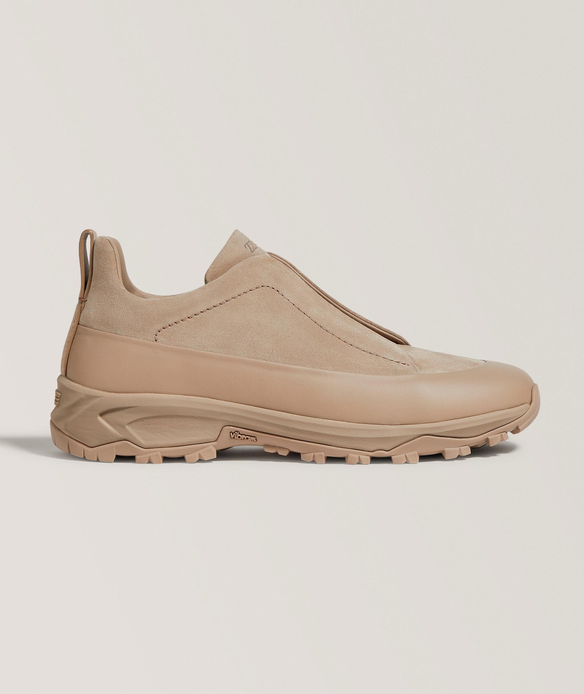 Monte Triple Stitch Leather & Suede Sneakers image 0