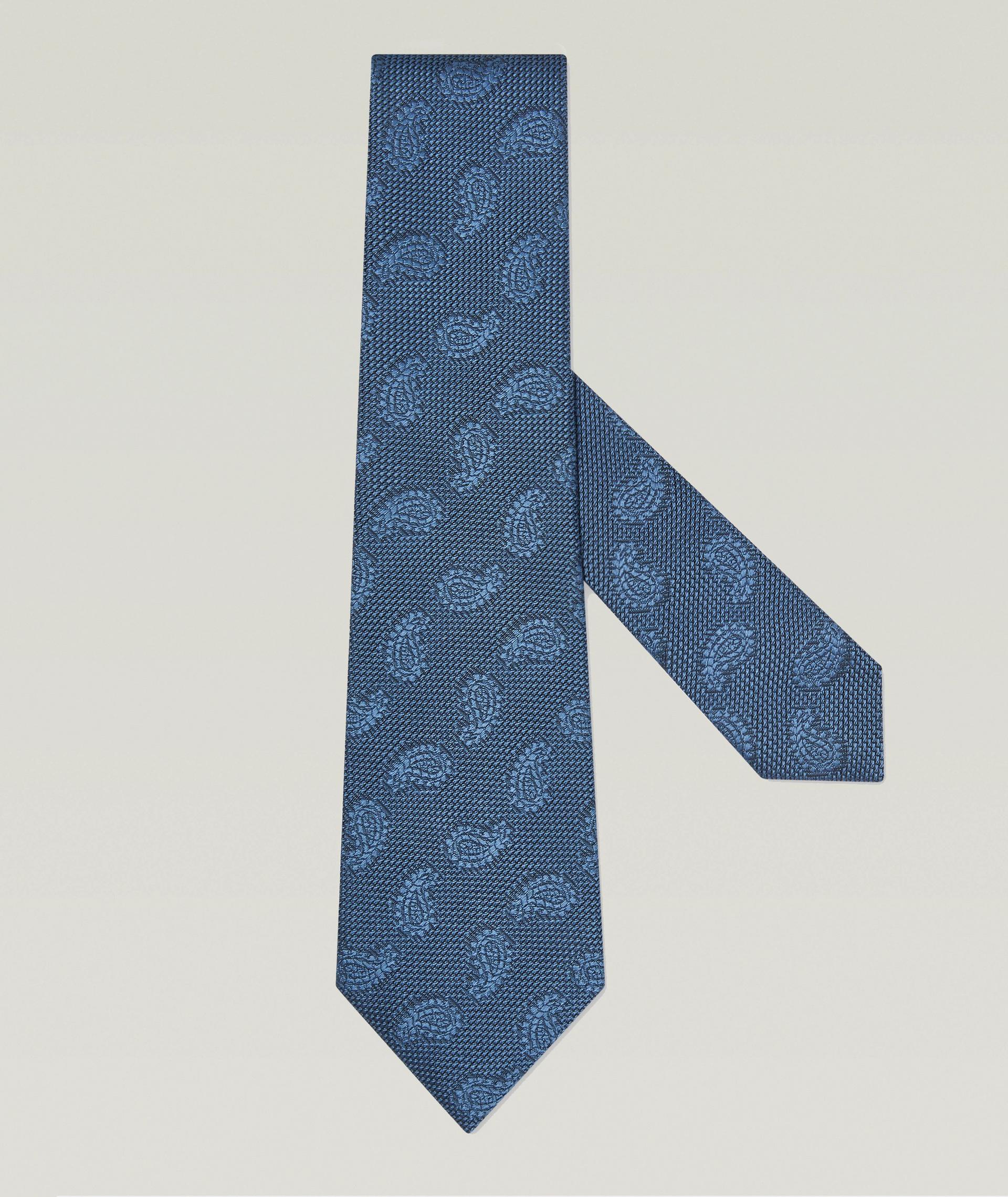Jacquard Paisley Silk Tie image 0