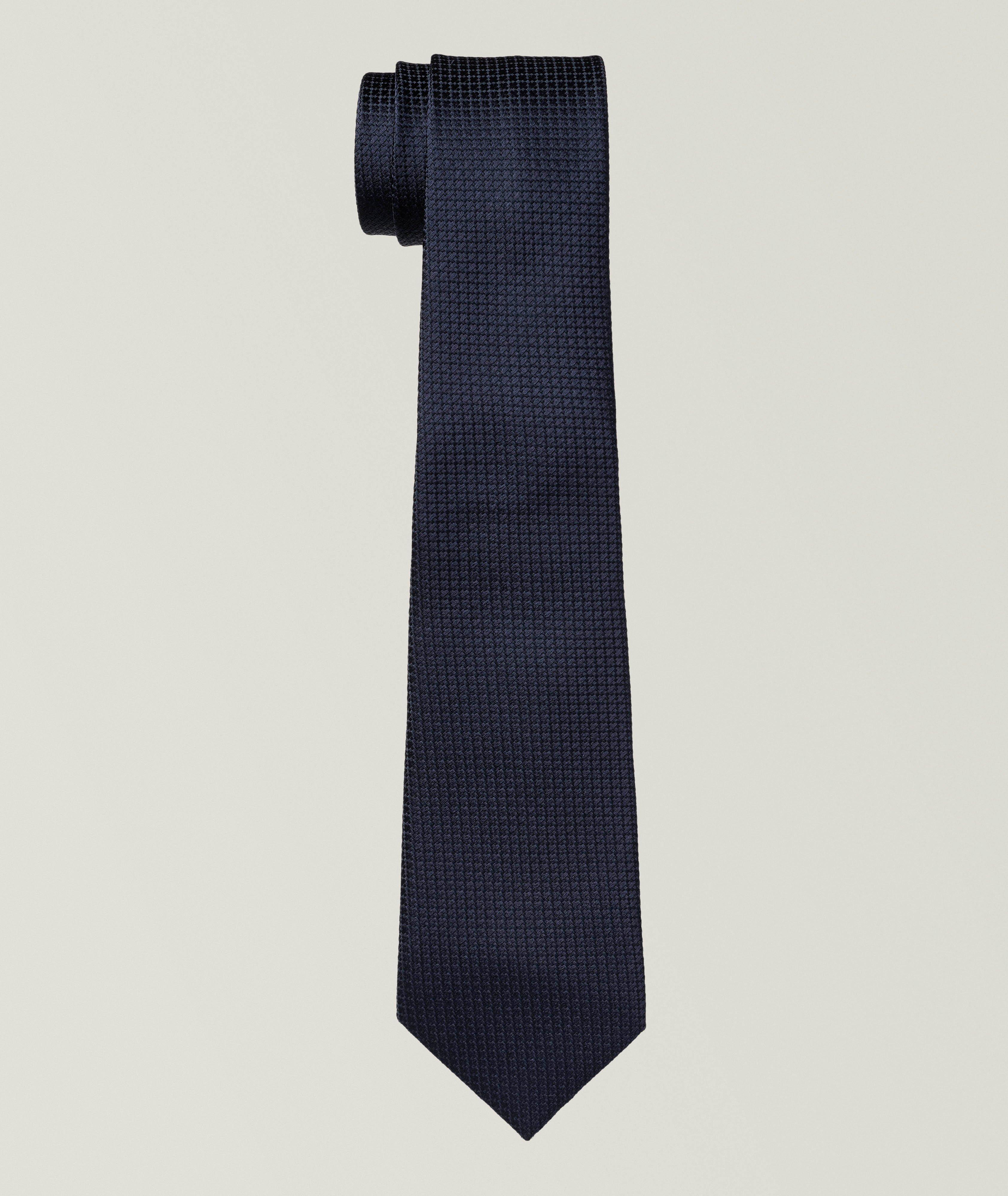 Jacquard Textured Silk Tie image 0