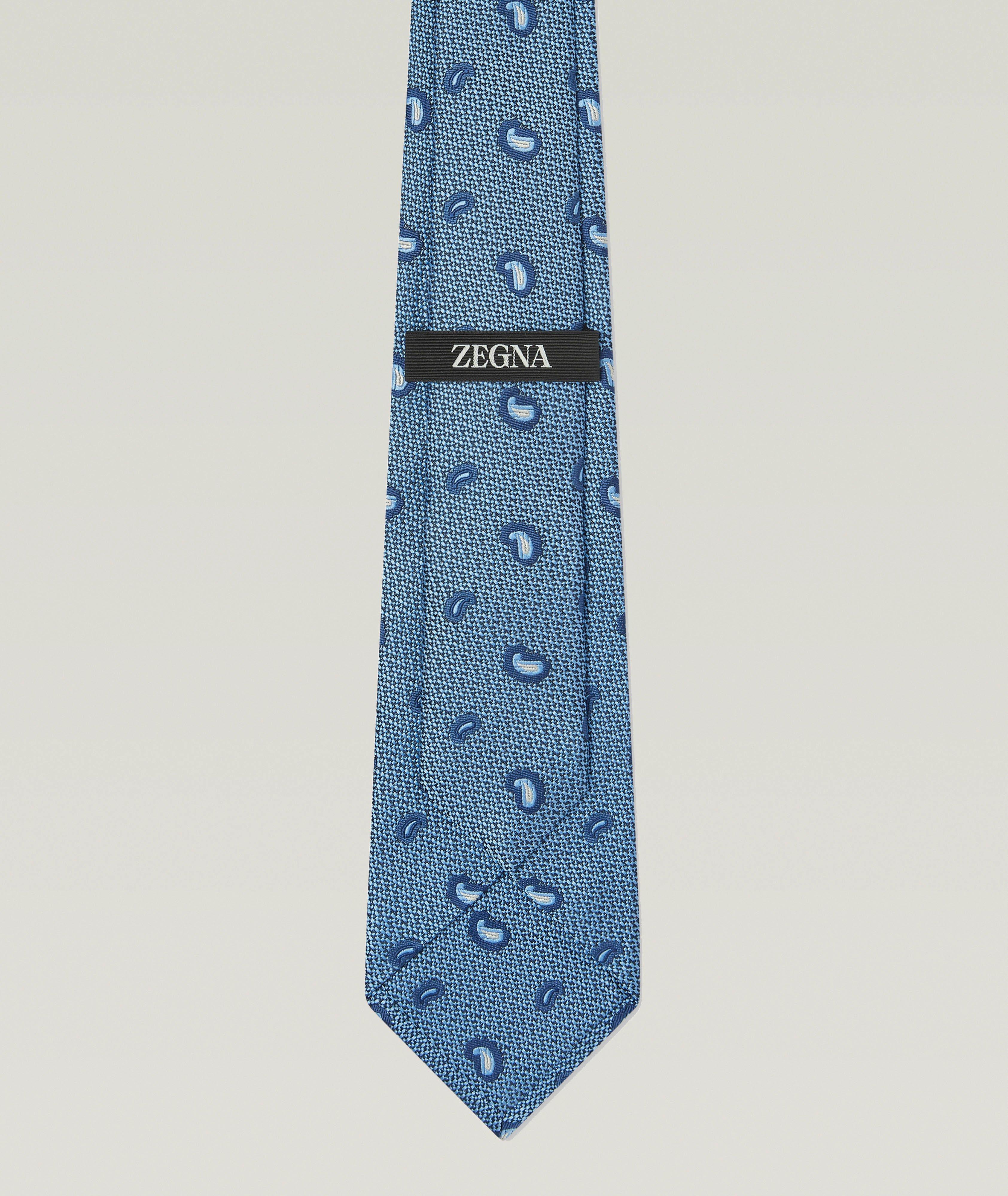 Jacquard Paisley Silk Tie image 1