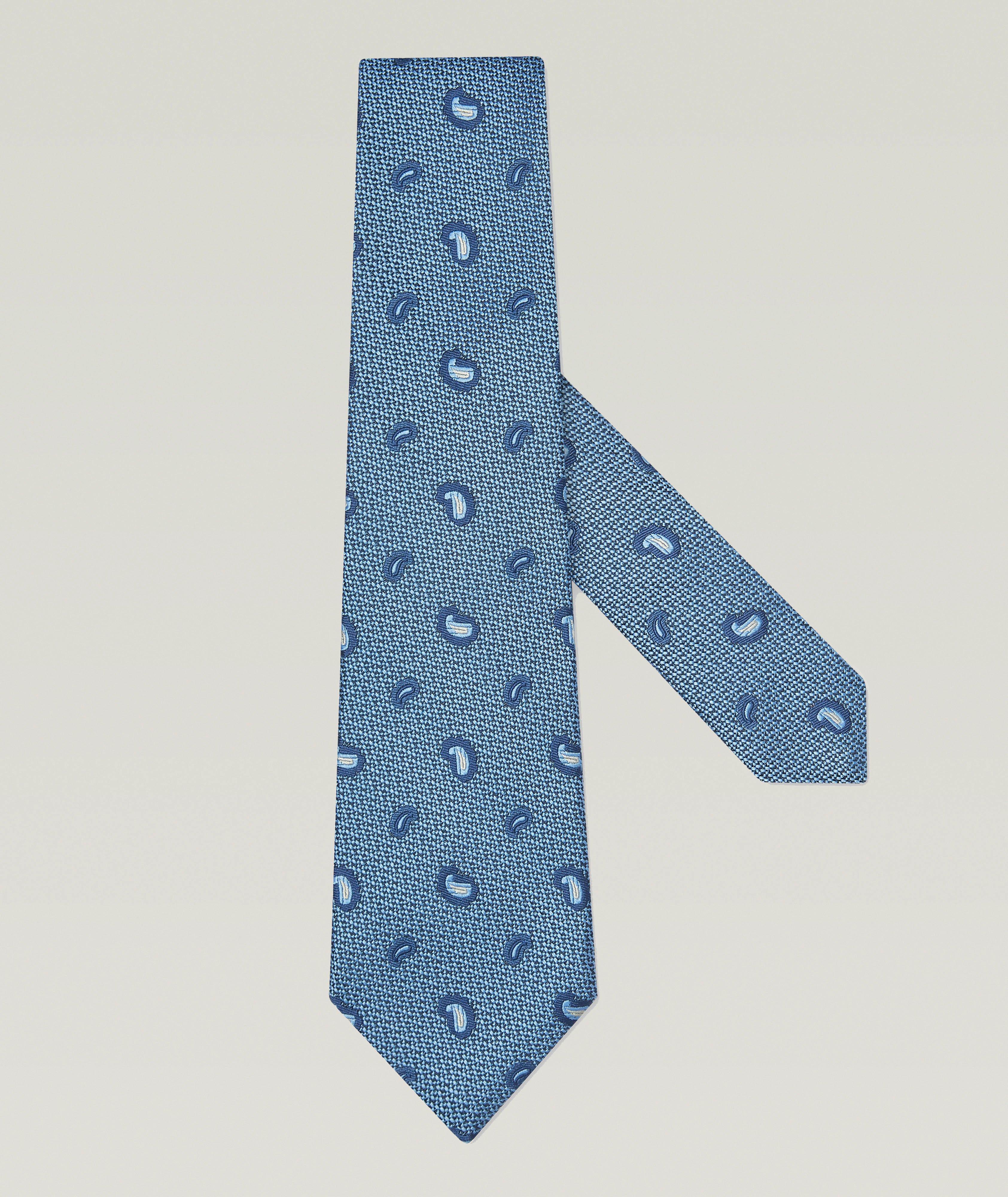 Jacquard Paisley Silk Tie image 0