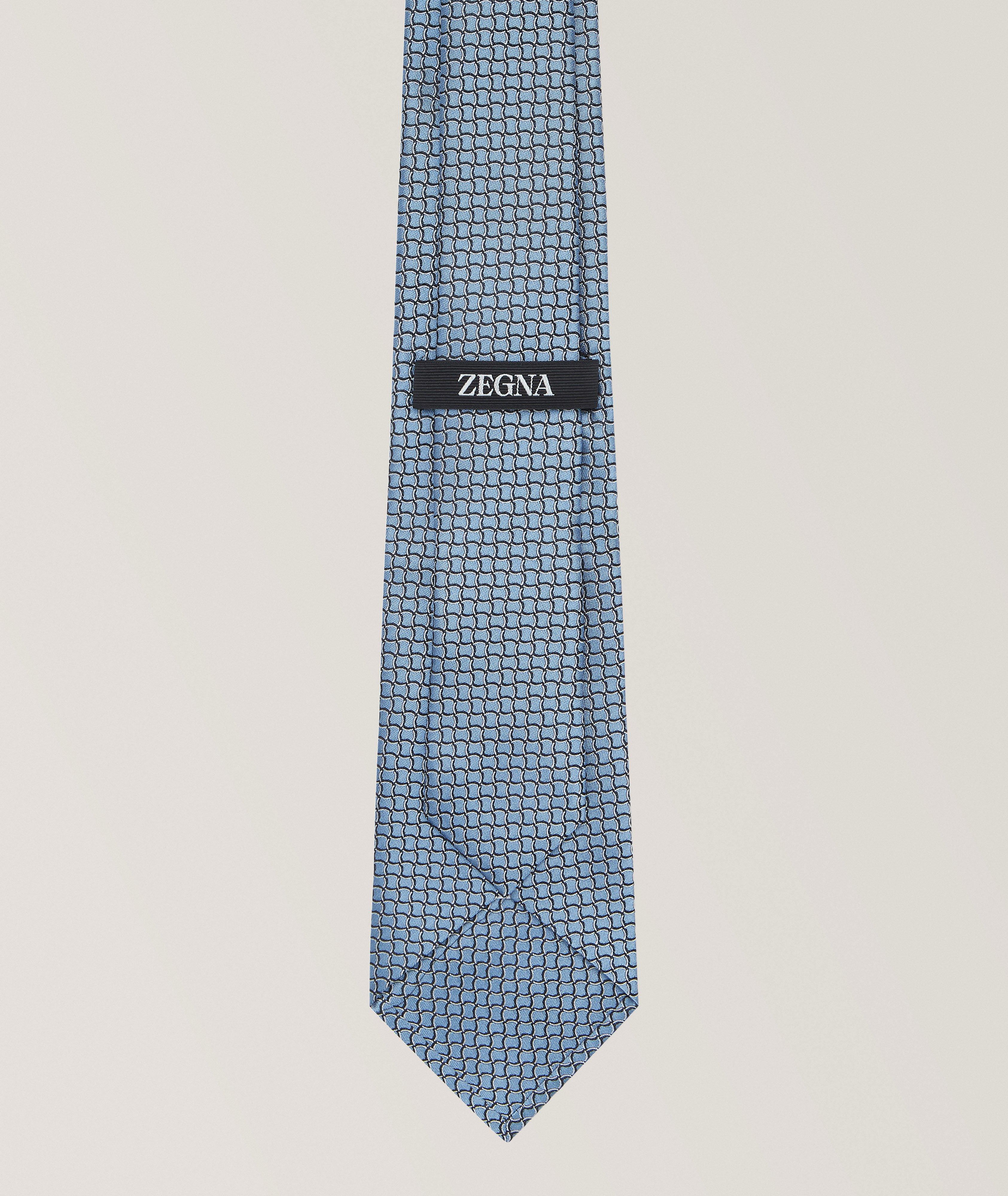 Jacquard Neat Silk Tie image 1