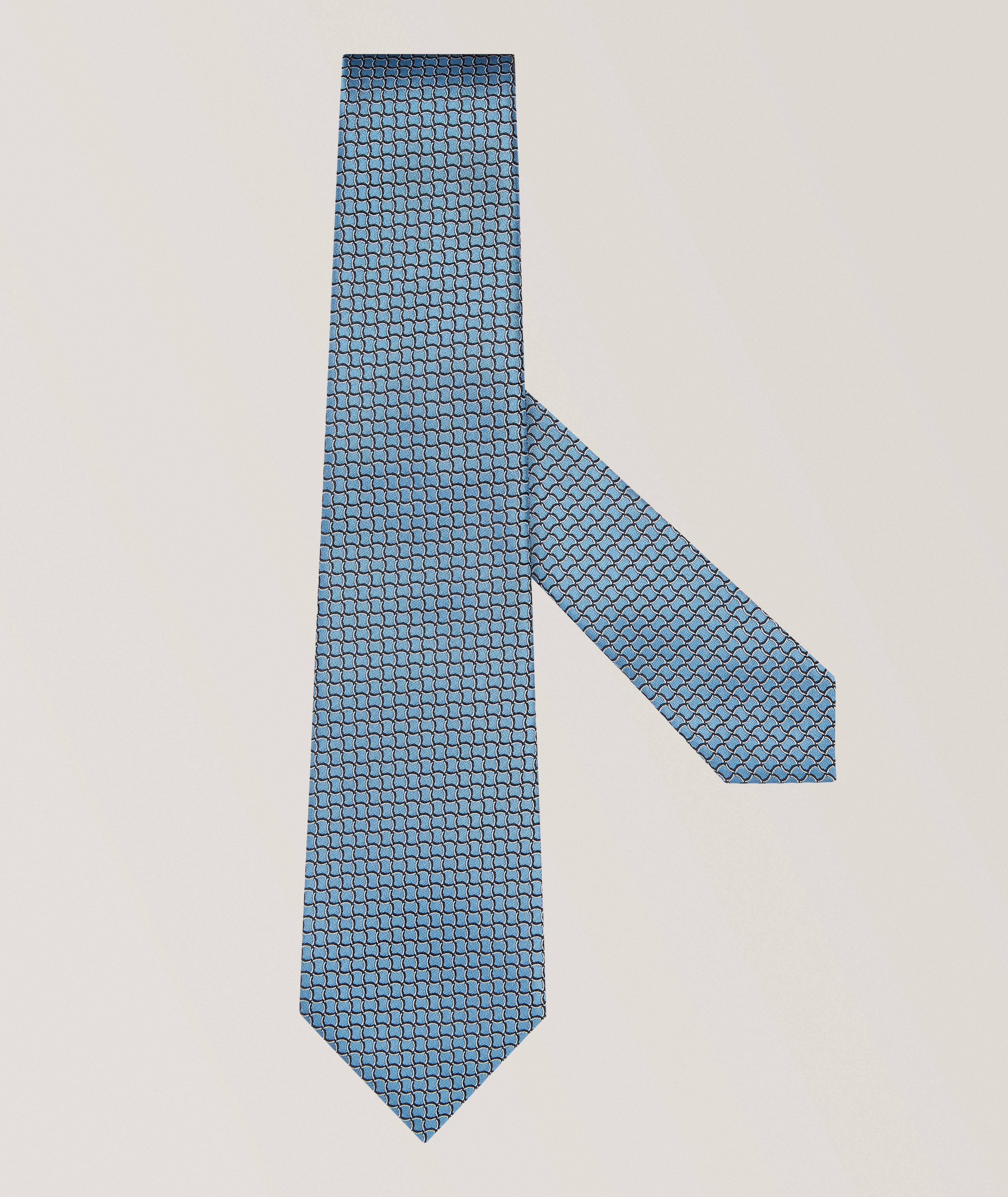 Jacquard Neat Silk Tie image 0