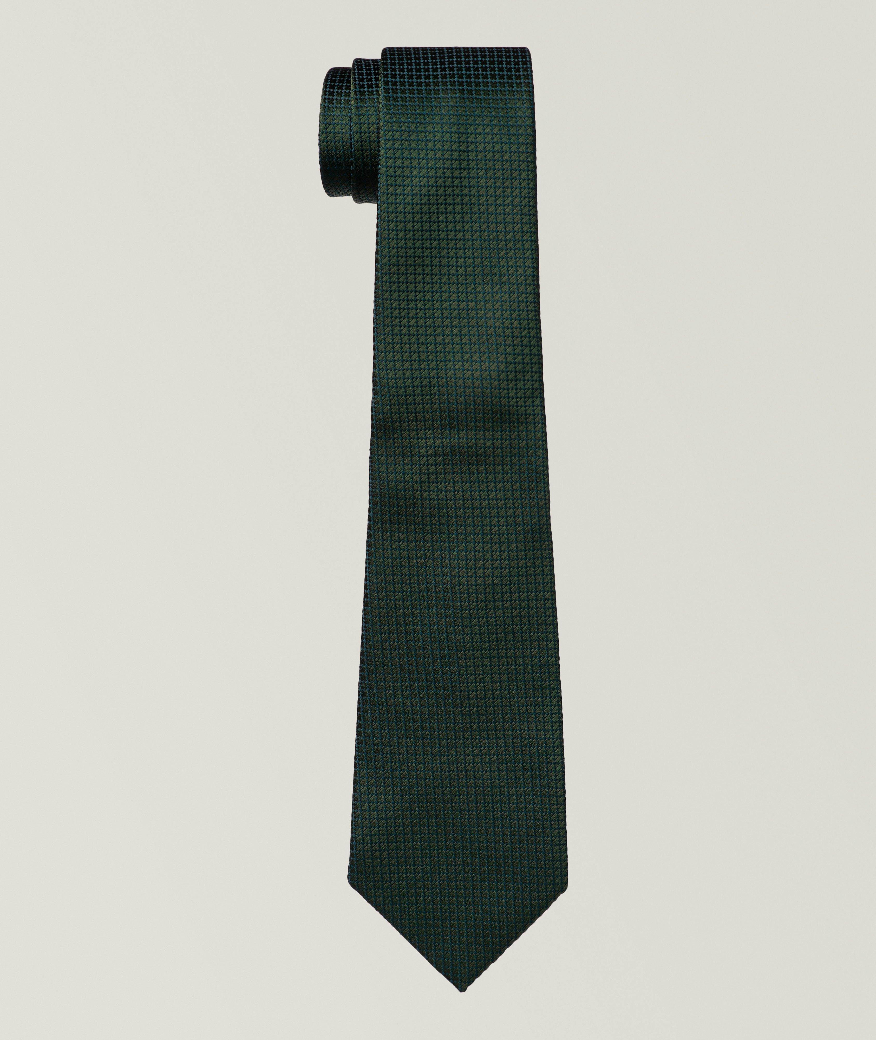 Jacquard Textured Silk Tie image 0