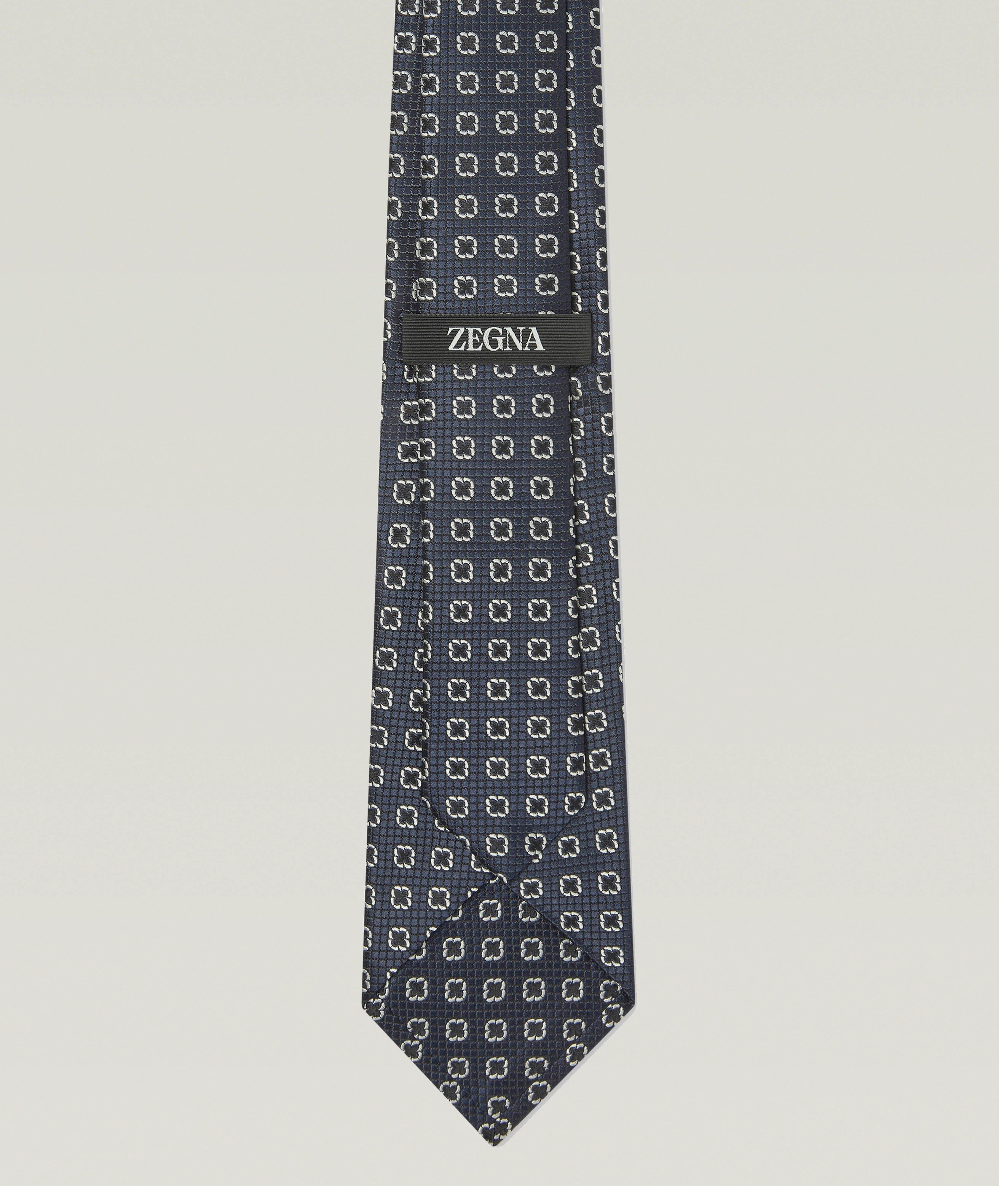 Jacquard Floral Silk Tie image 1