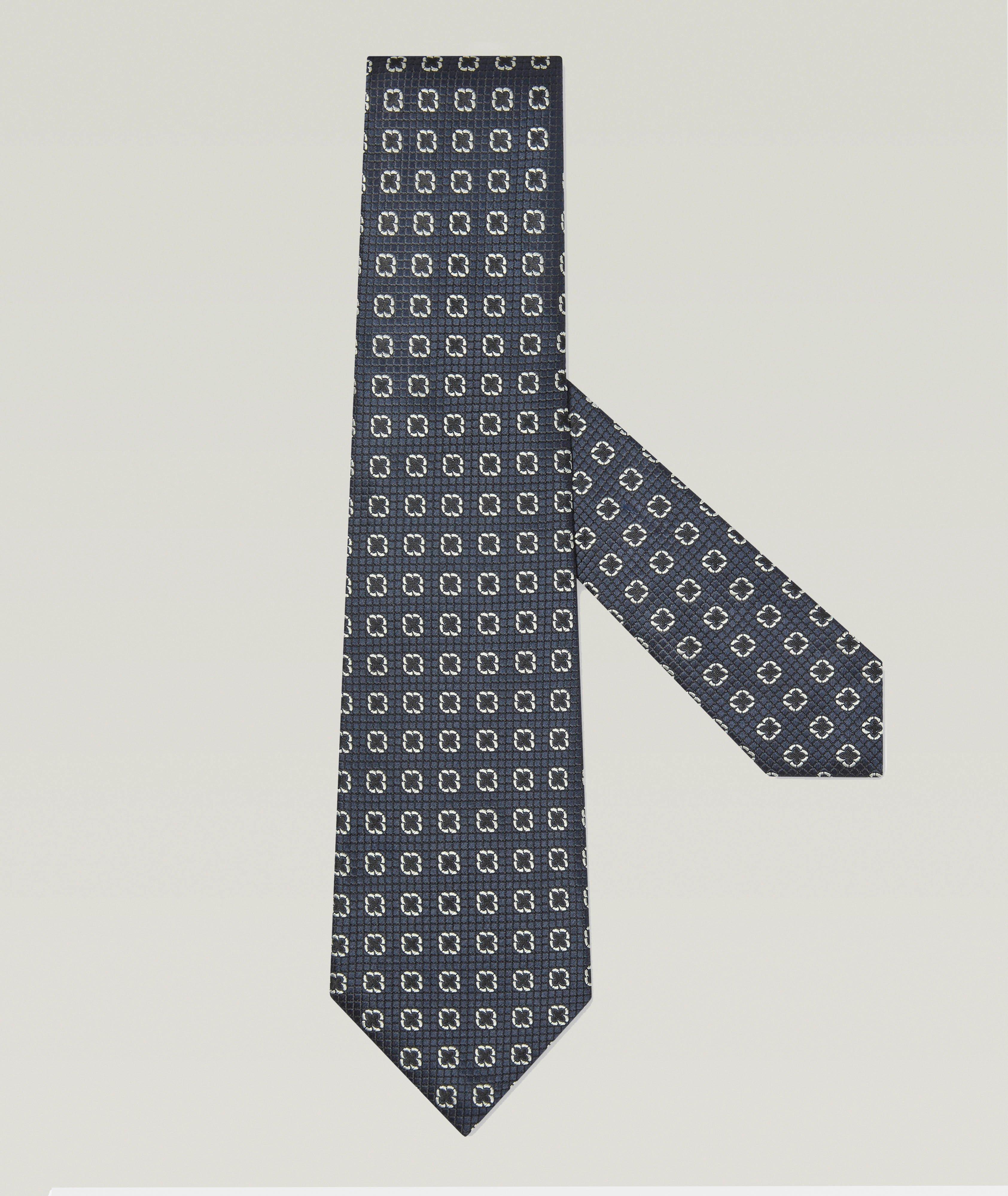 Jacquard Floral Silk Tie image 0