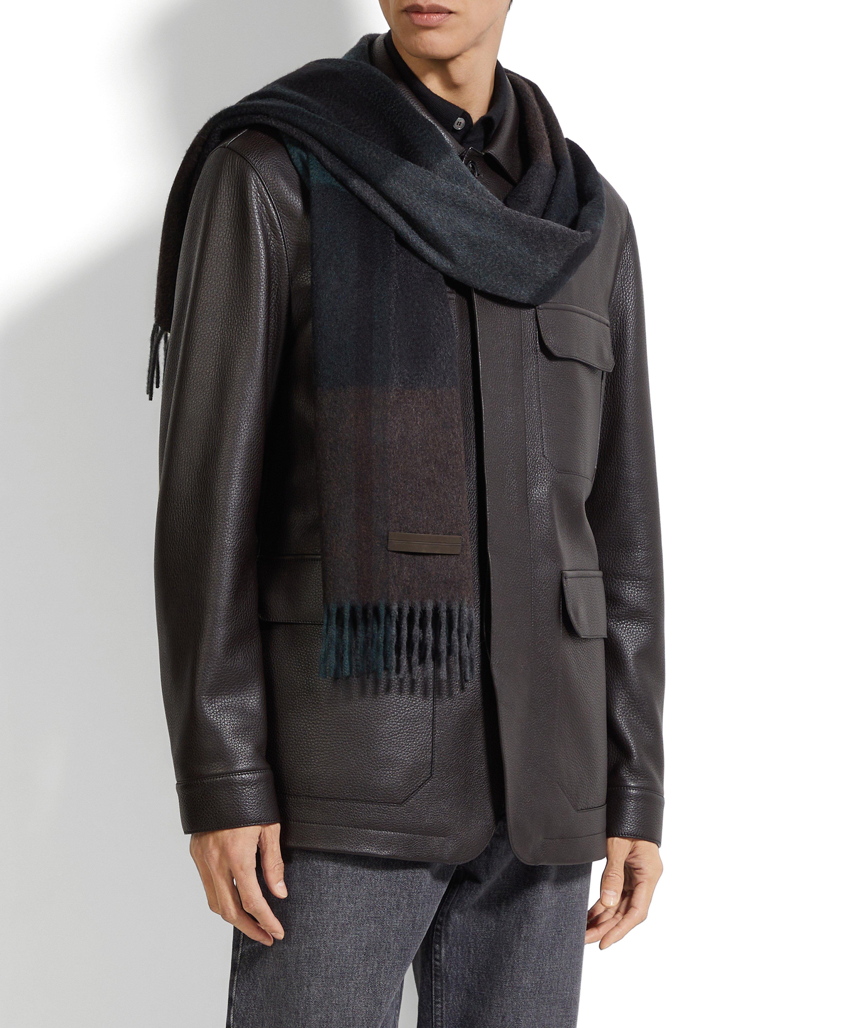 Oasi Cashmere Madras Check Scarf image 2