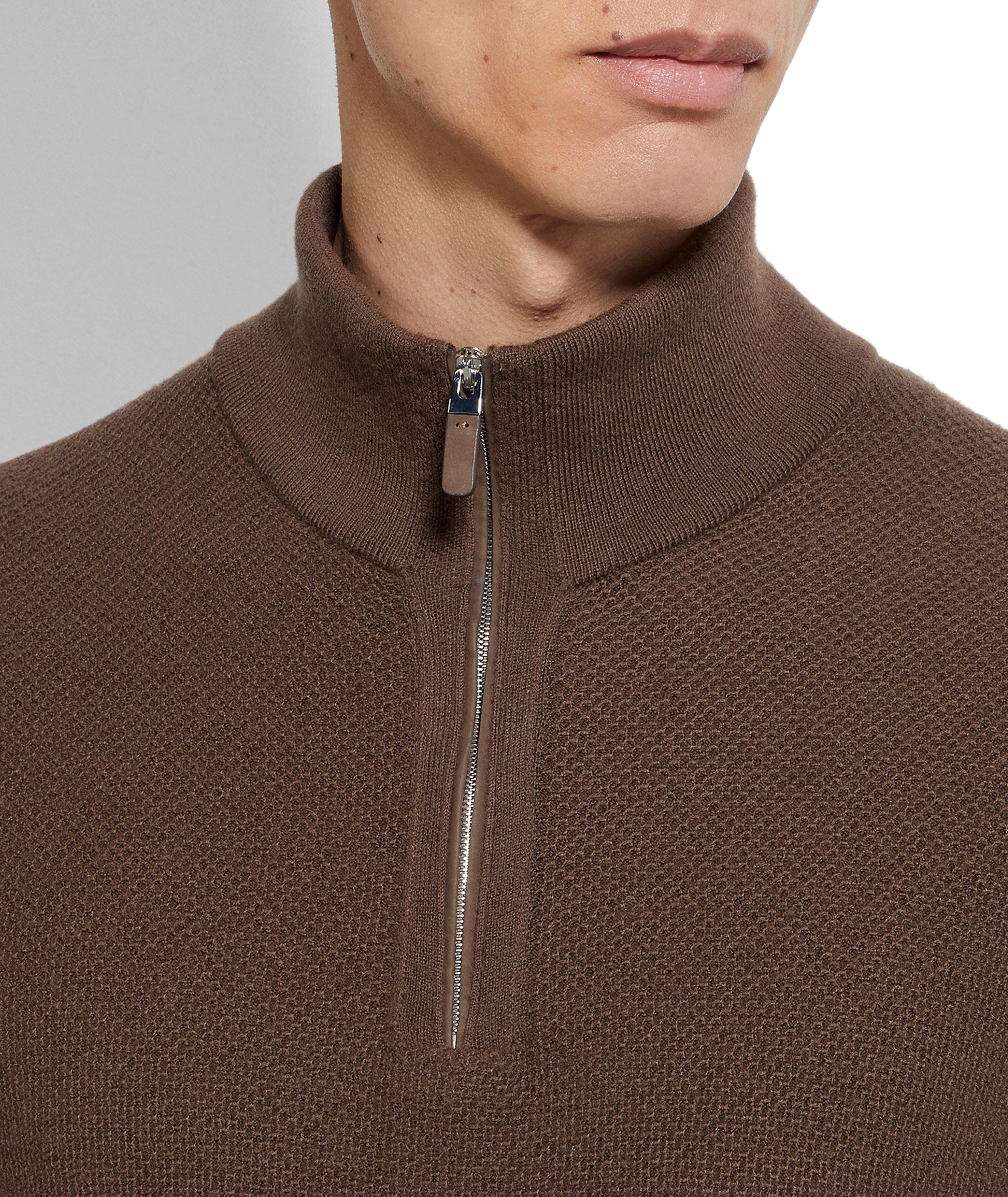 Pull à demi-zip Oasi Cashmere image 3