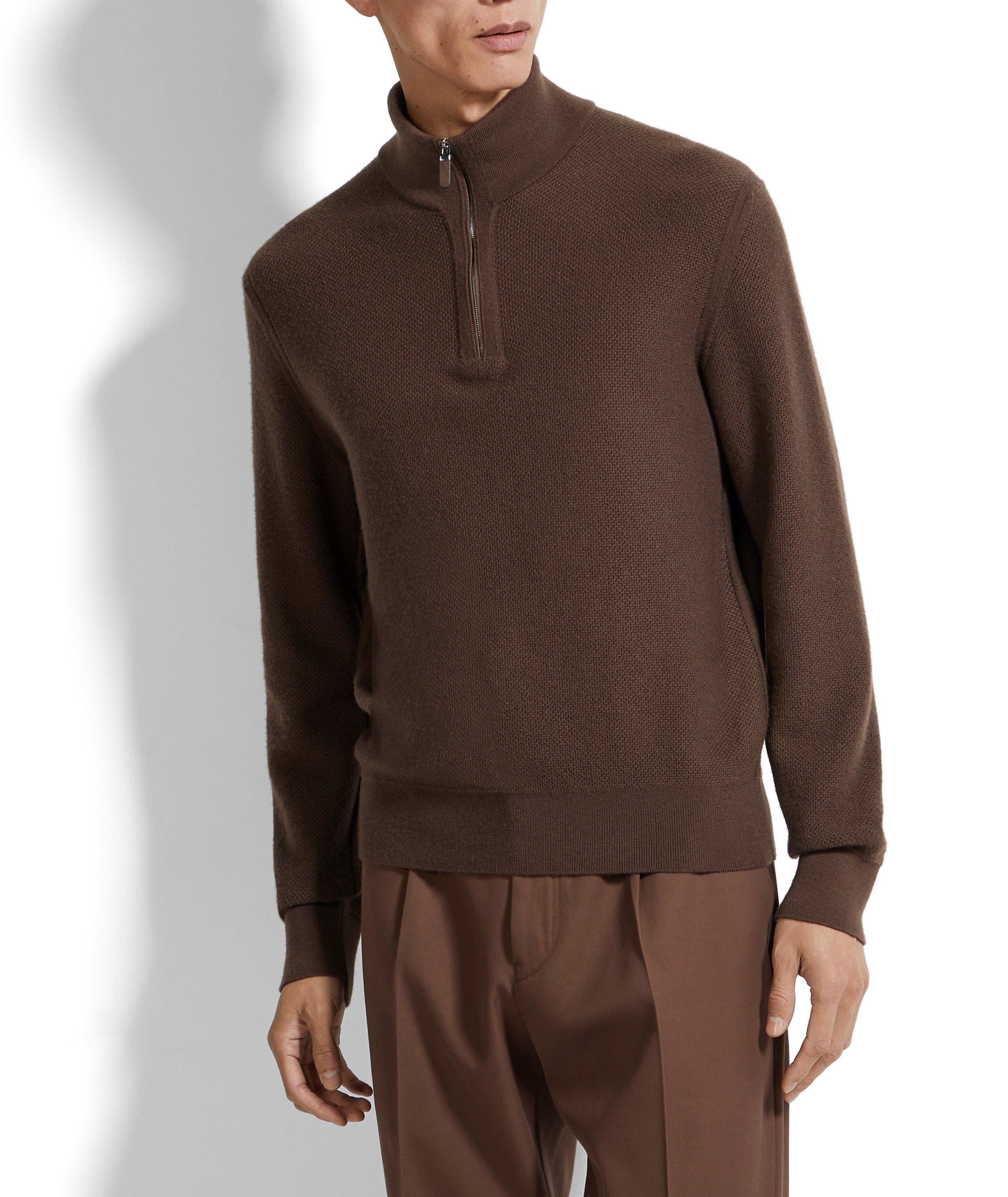 Pull à demi-zip Oasi Cashmere image 4