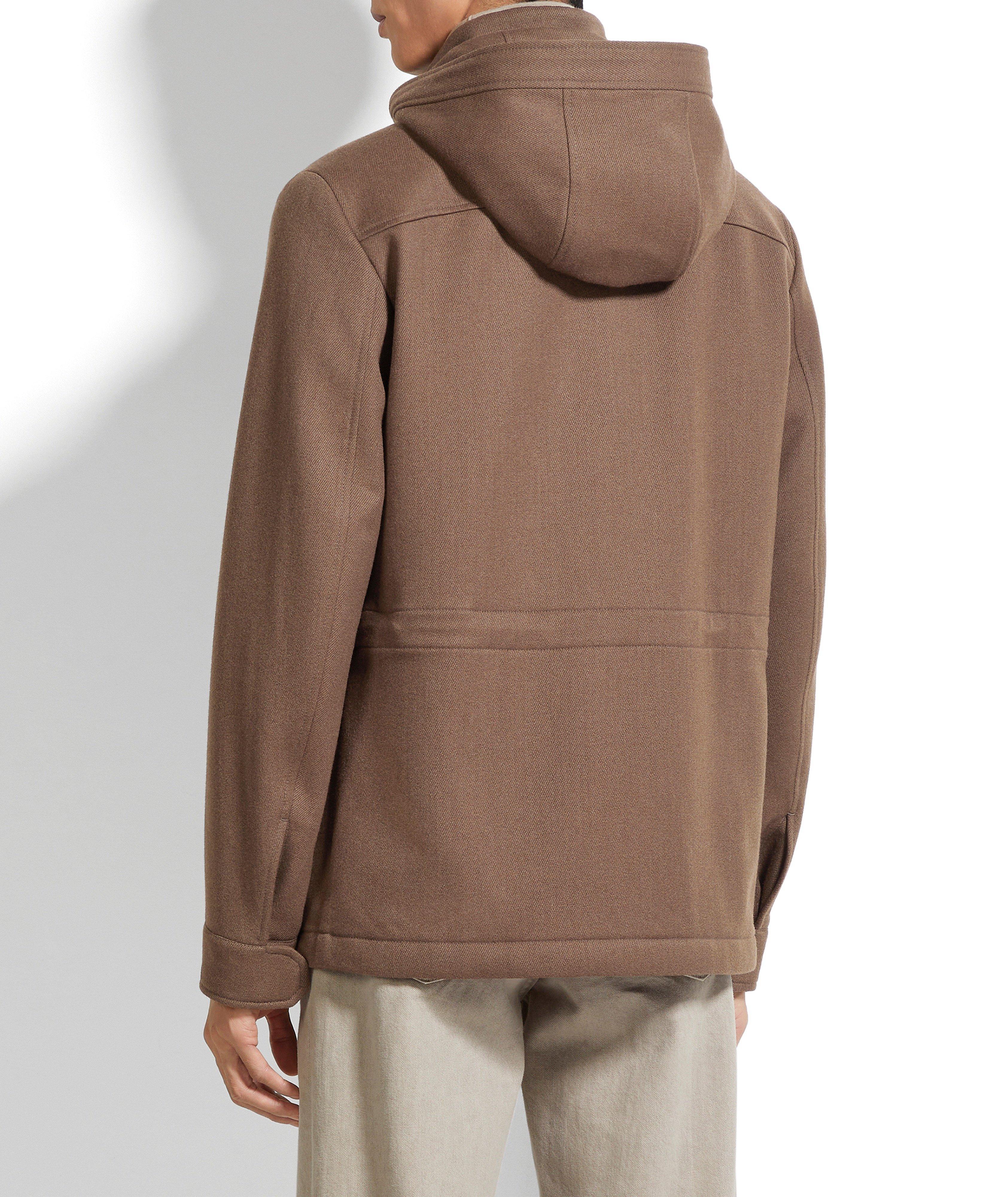 Veste à capuche en laine et cachemire image 2