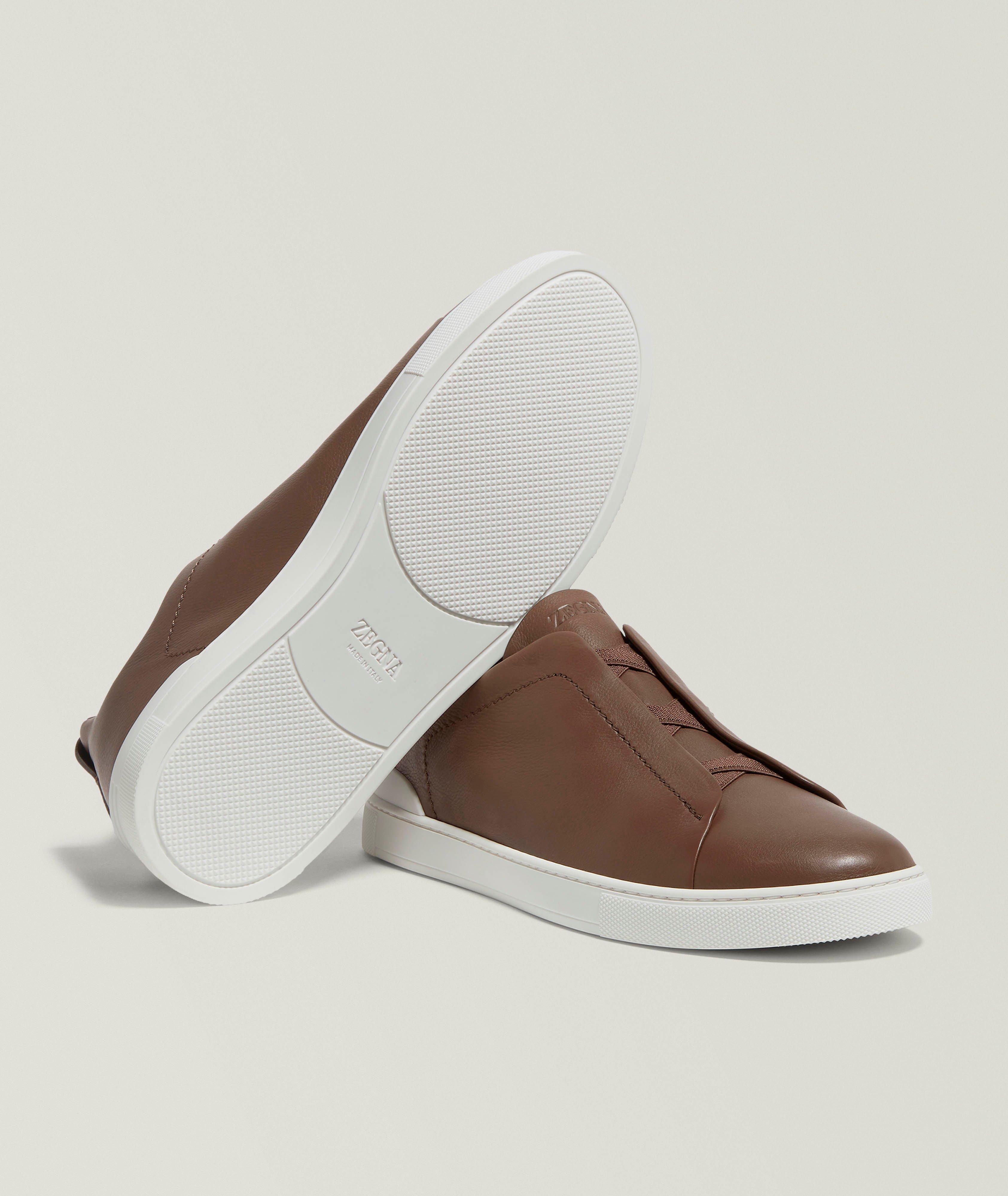 Chaussure sport en cuir Secondskin, collection Triple Stitch image 4
