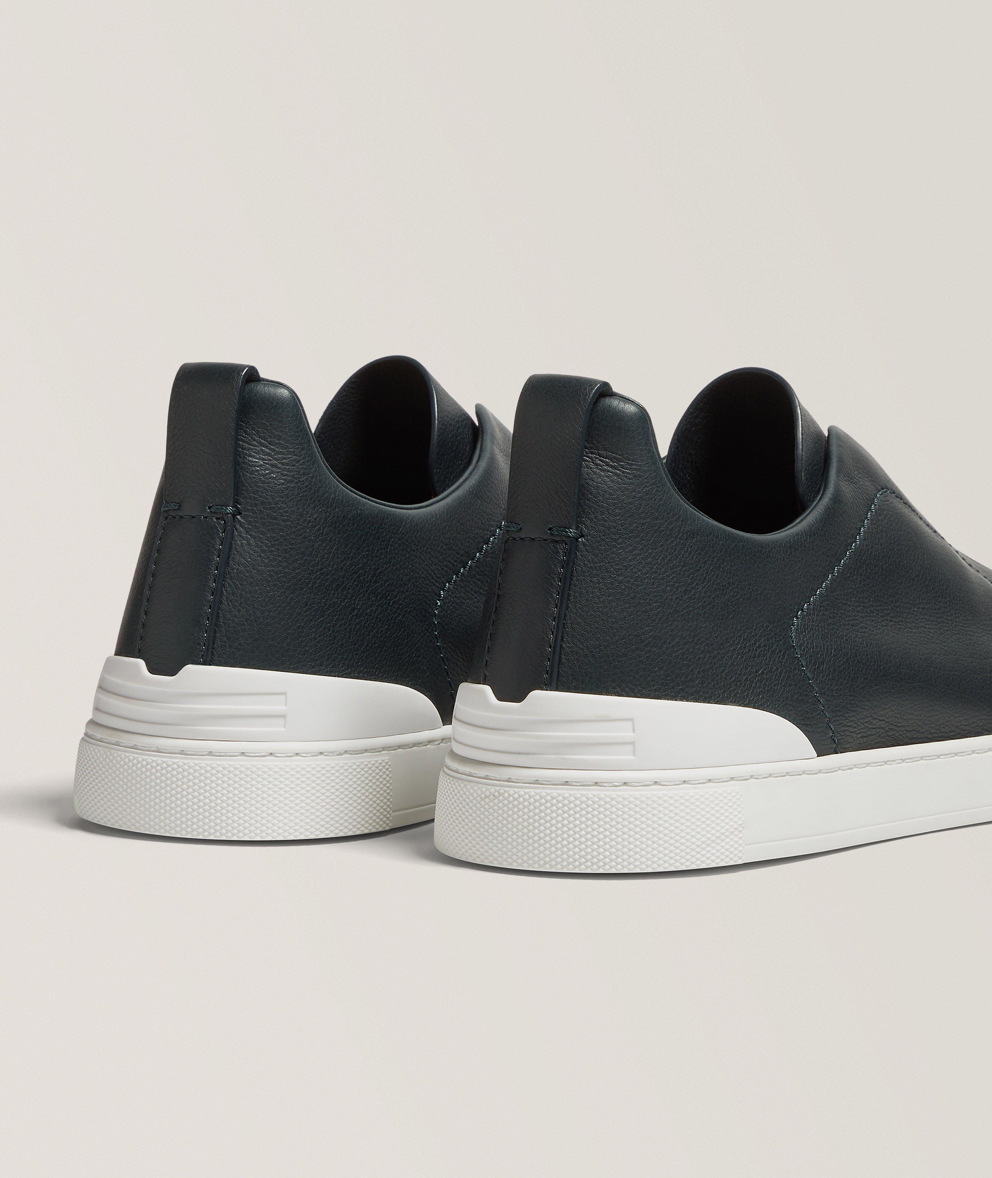 Triple Stitch SECONDSKIN Leather Sneakers image 2