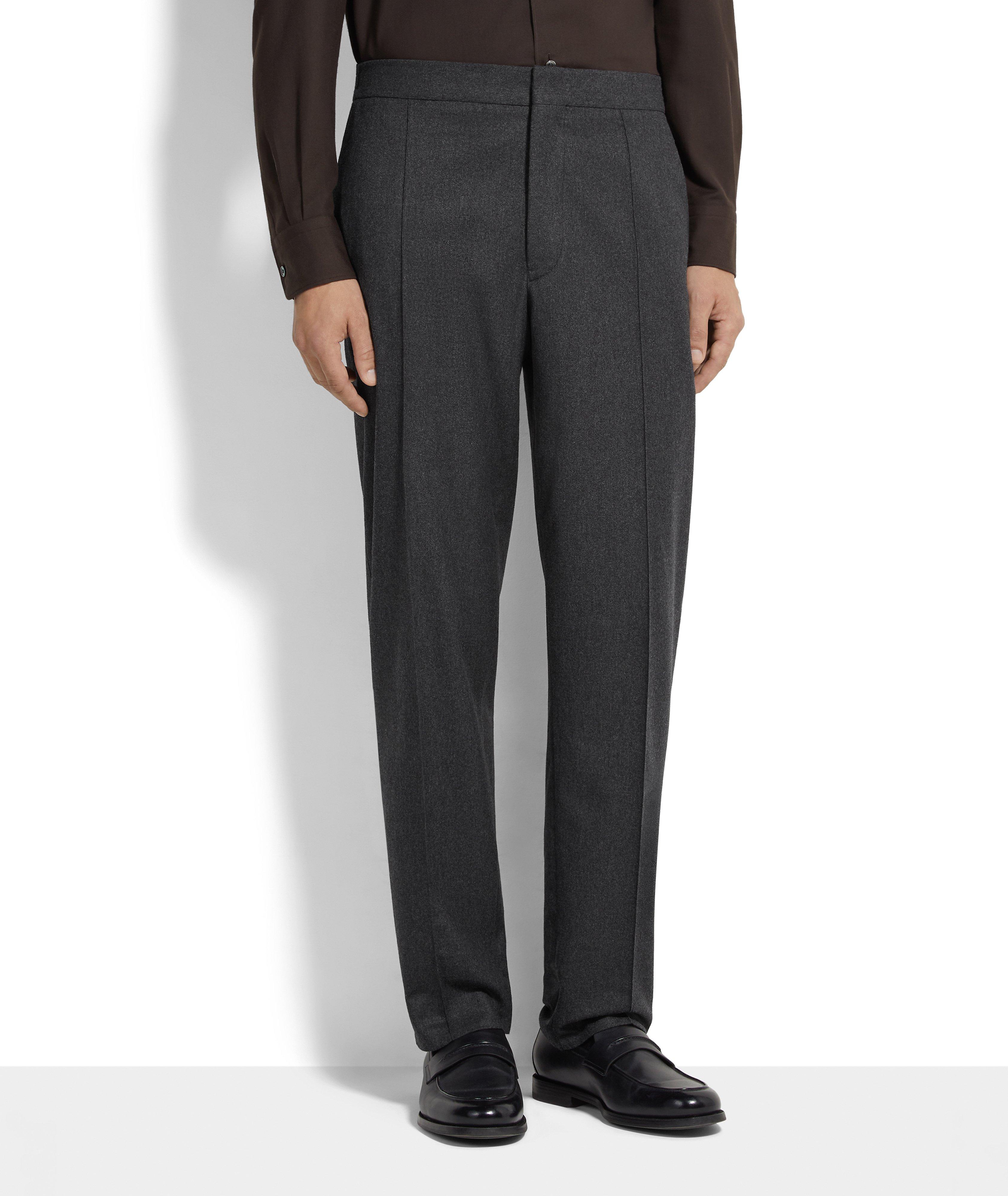 Pantalon habillé en laine, soie et cachemire image 1