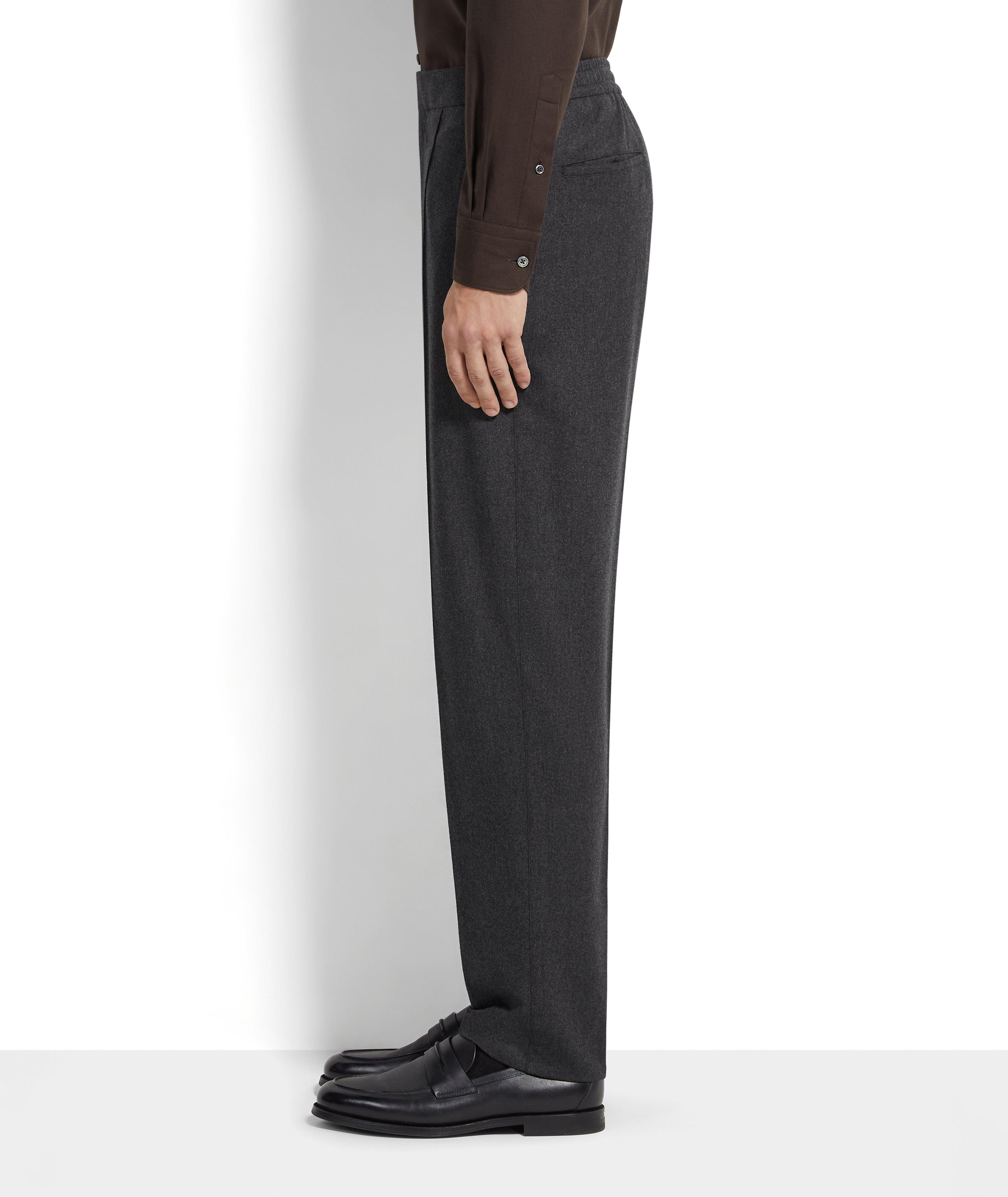 Pantalon habillé en laine, soie et cachemire image 4
