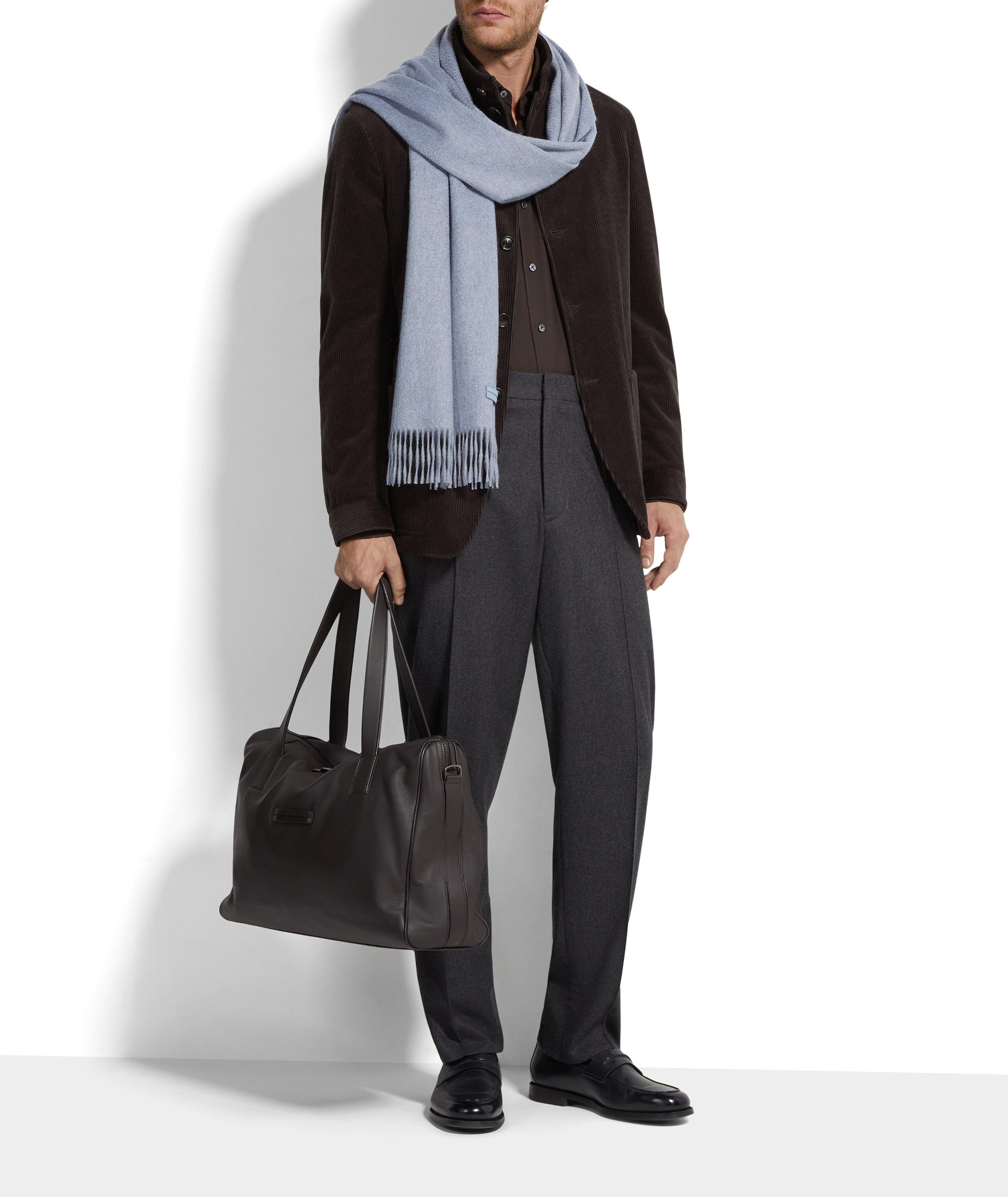 Pantalon habillé en laine, soie et cachemire image 5