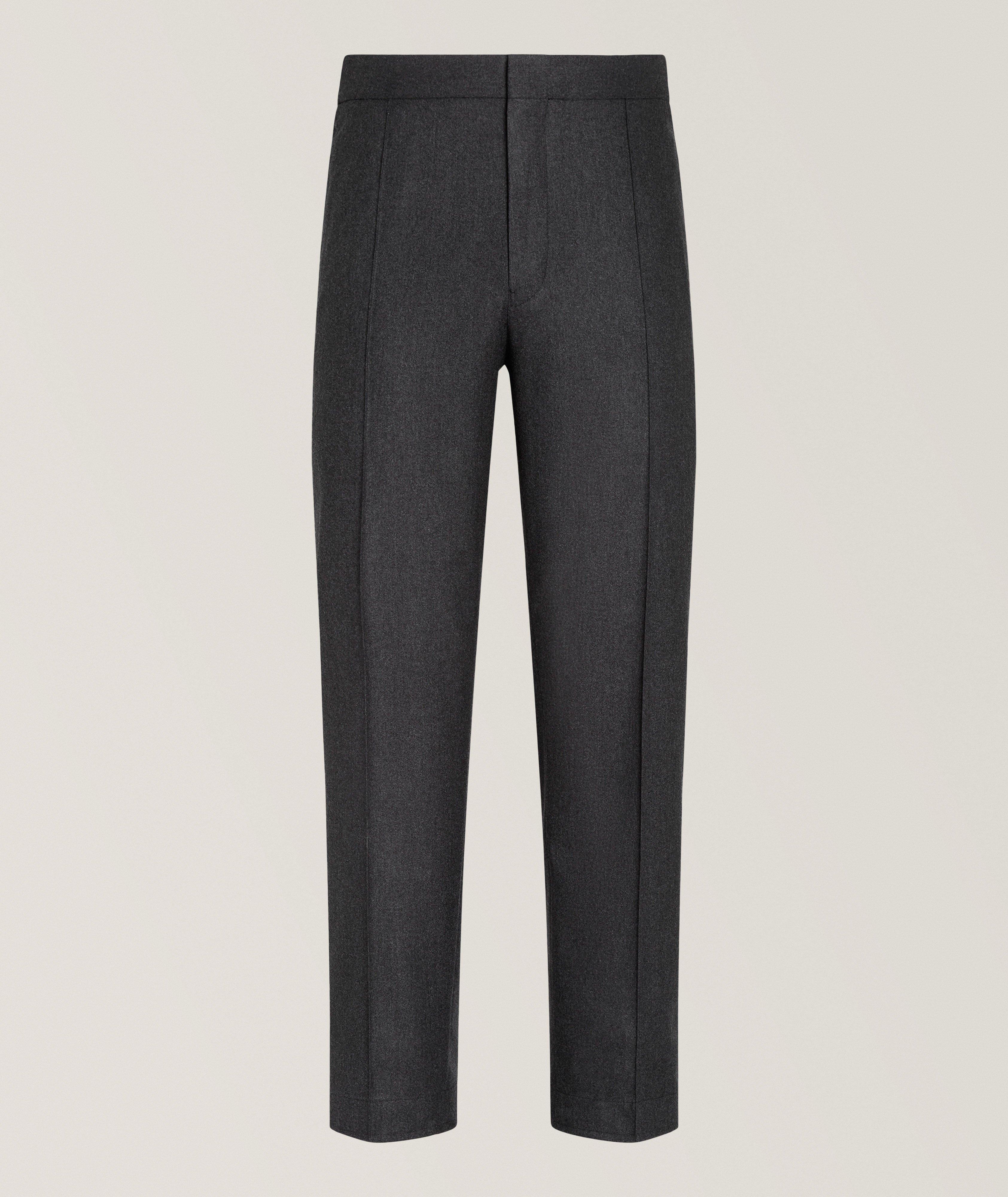 Pantalon habillé en laine, soie et cachemire image 0