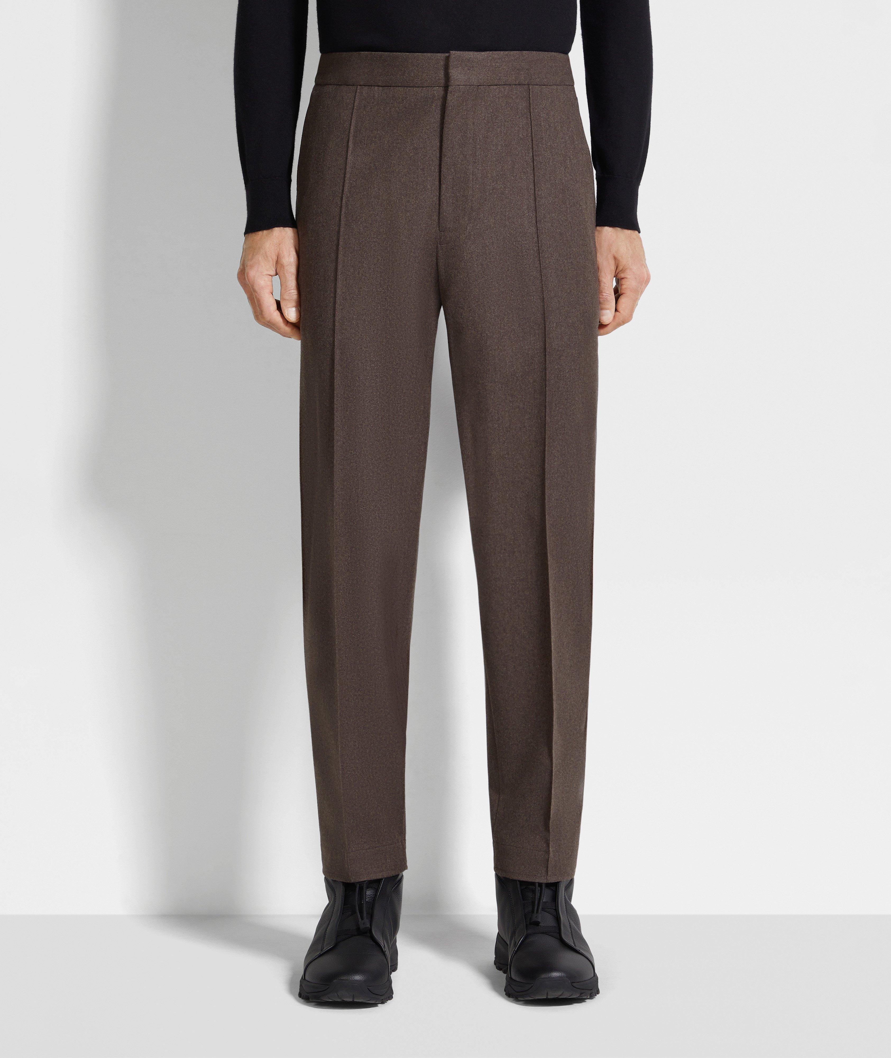 Pantalon habillé en laine, soie et cachemire image 1