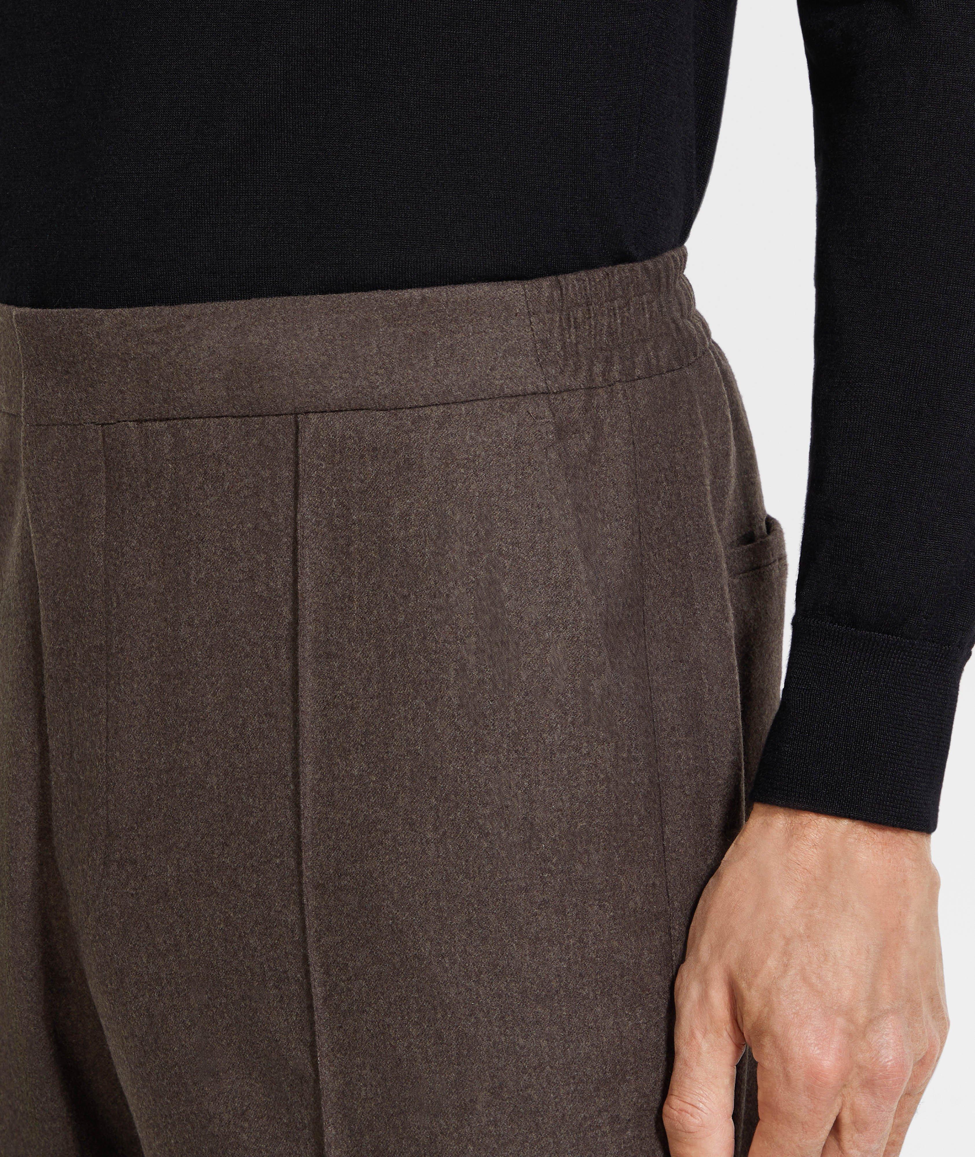 Pantalon habillé en laine, soie et cachemire image 3