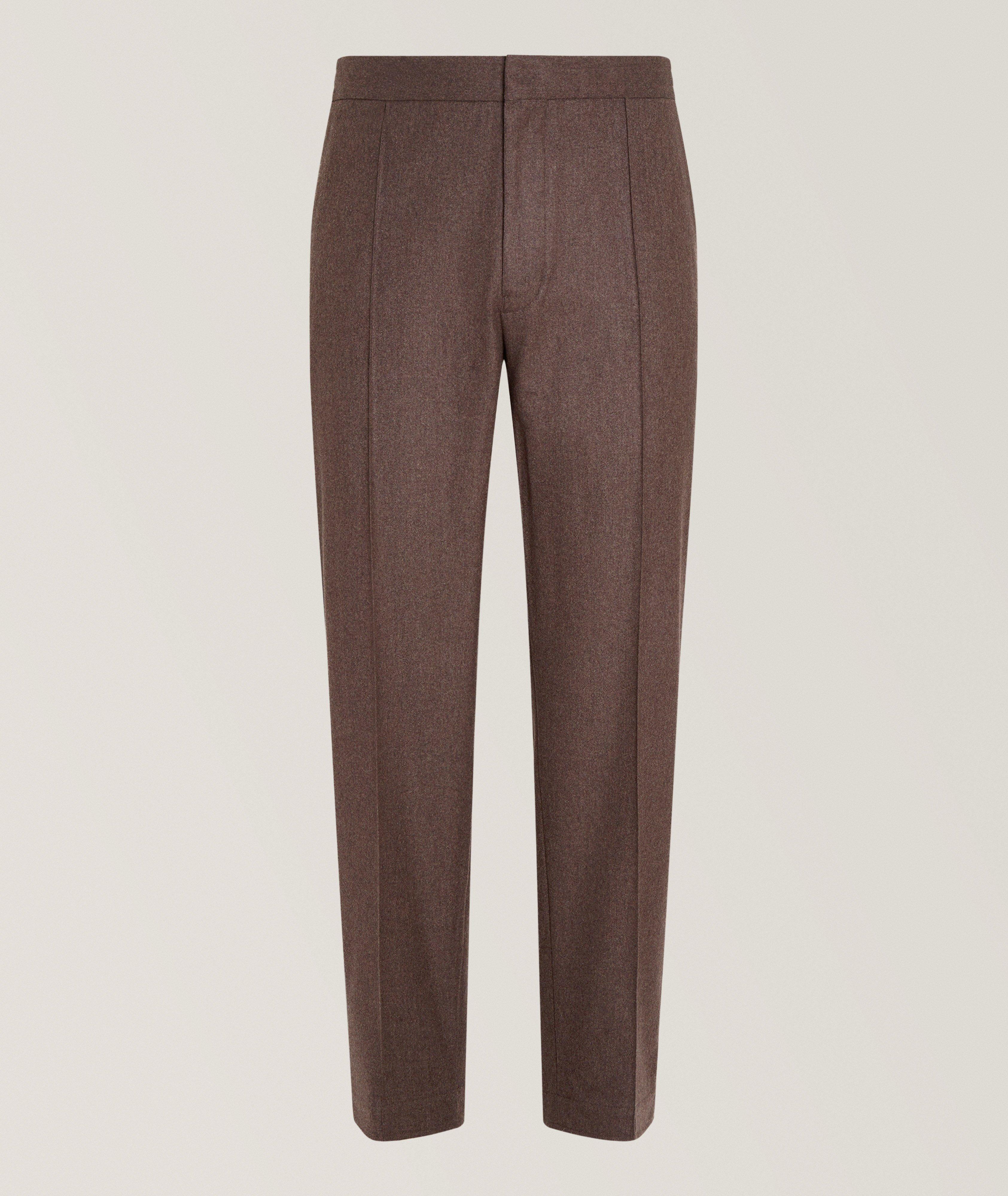 Pantalon habillé en laine, soie et cachemire image 0