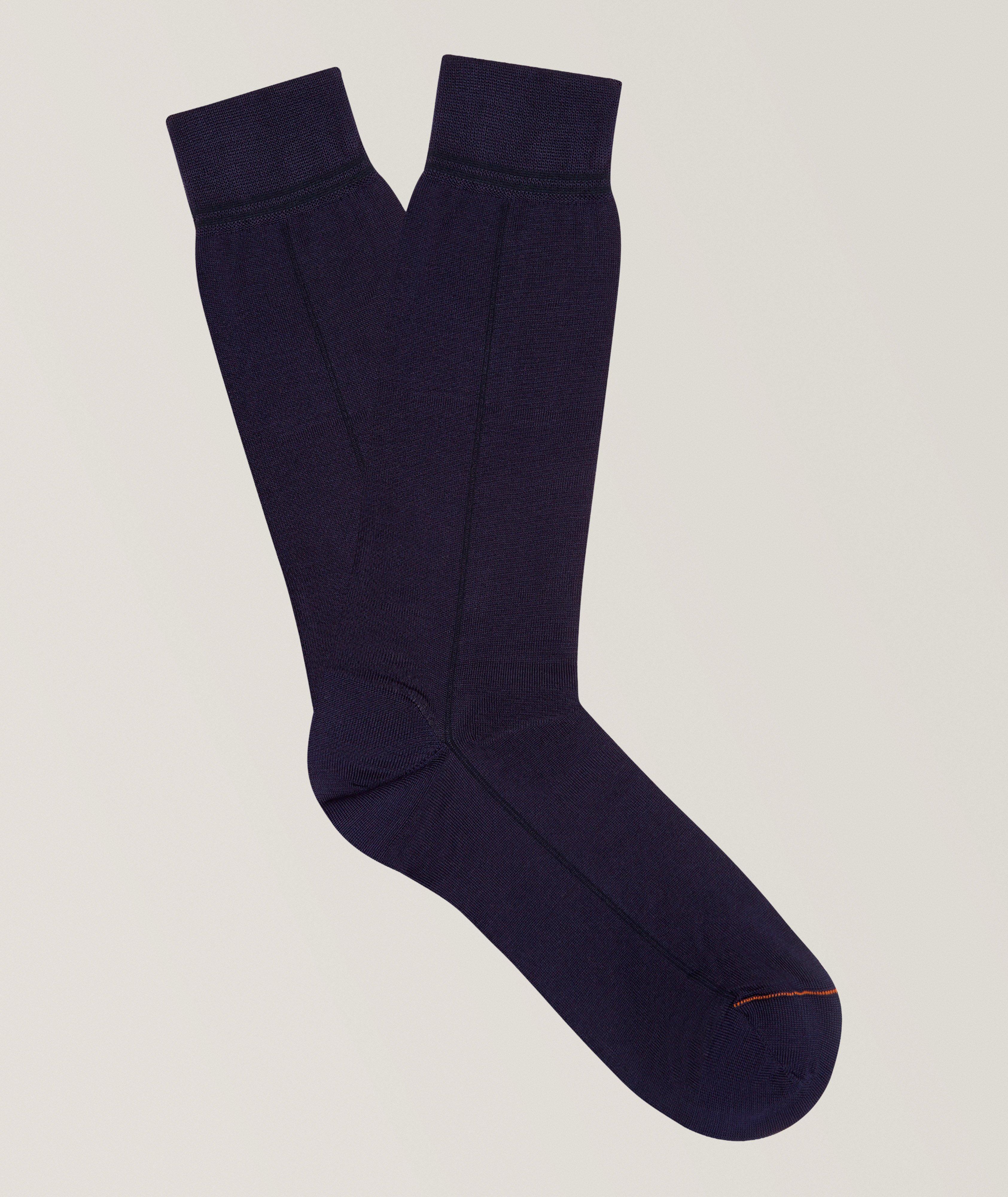 Cotton-Blend Mid-Calf Socks image 0