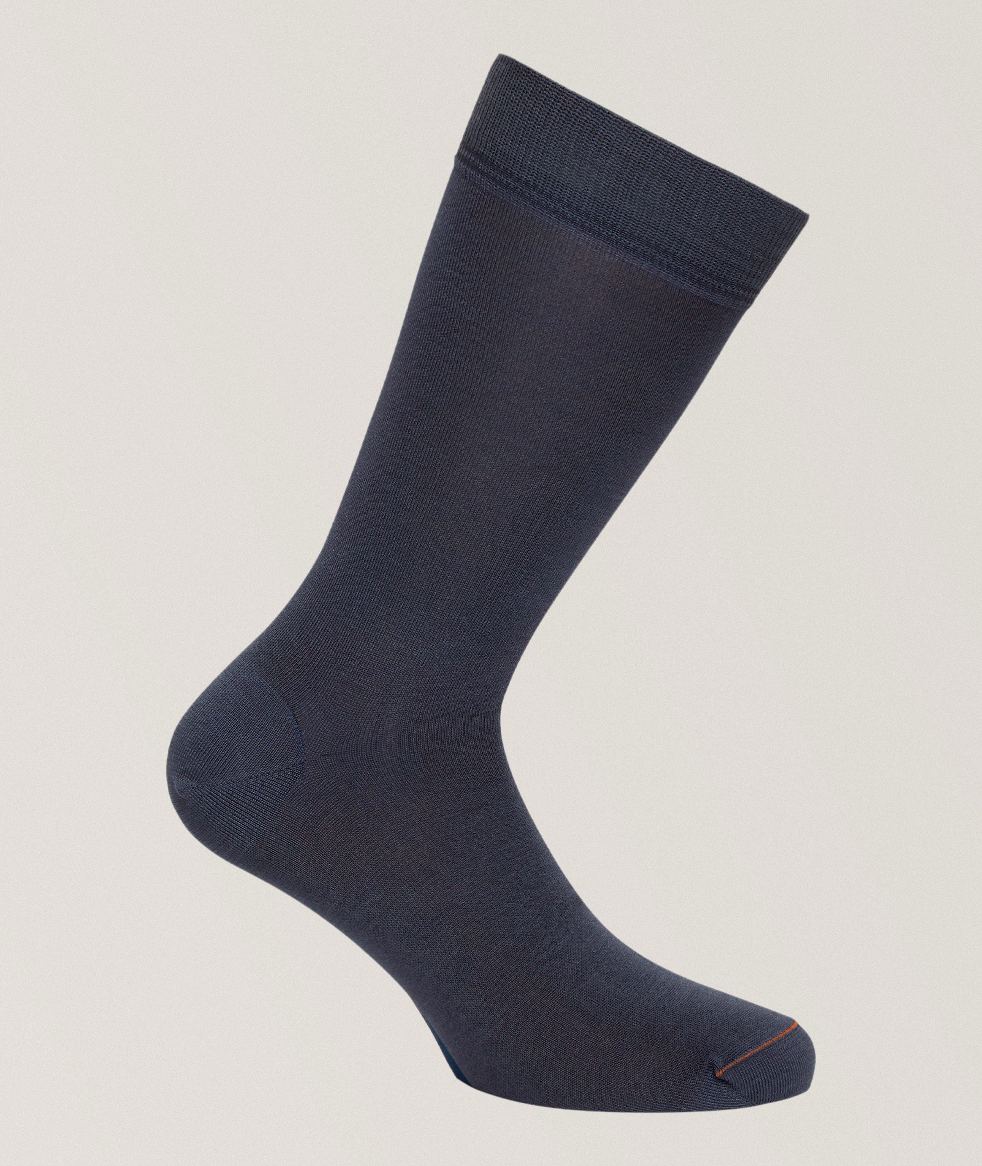 Chaussettes mi-mollet en coton mélangé image 1