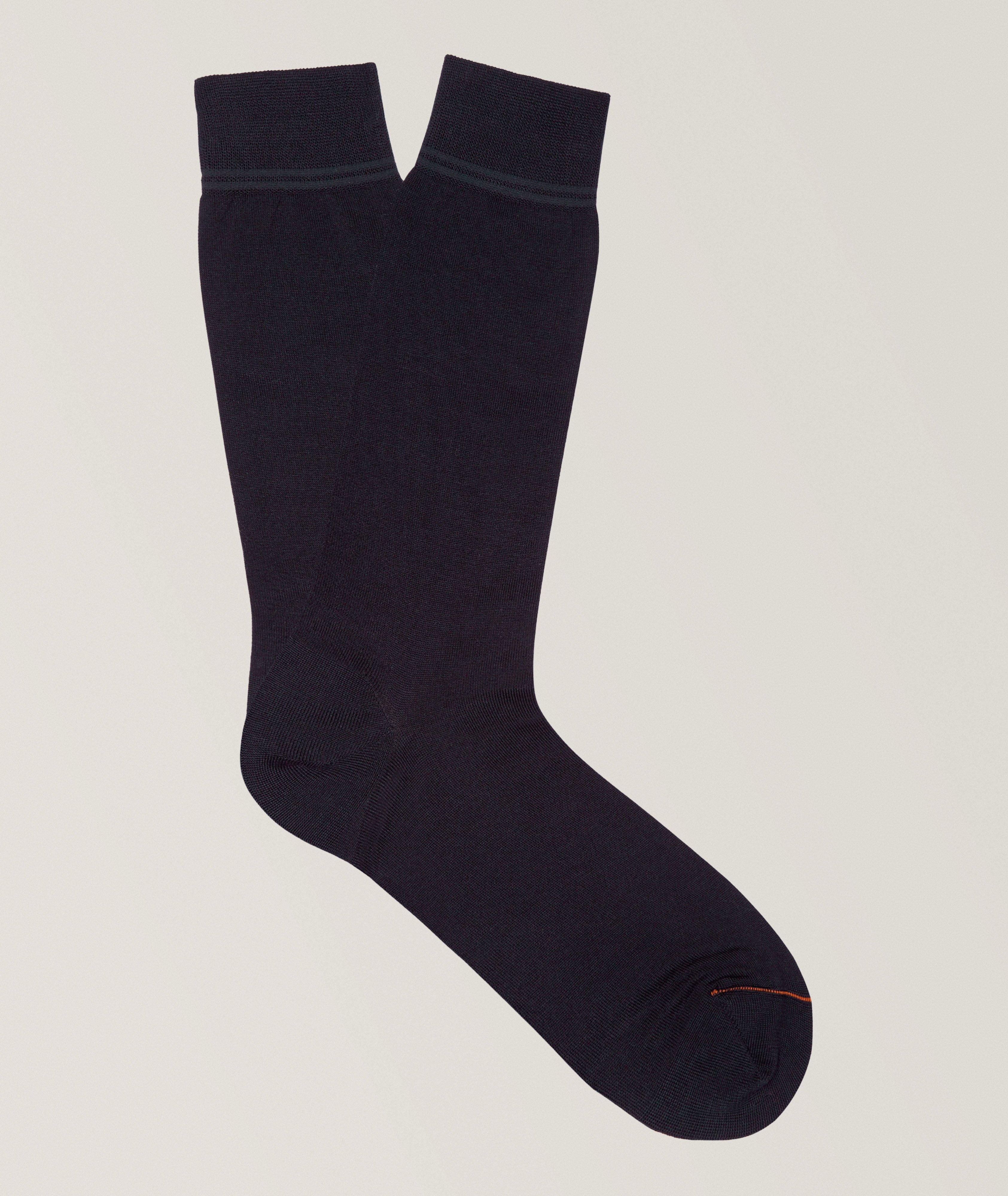 Cotton-Blend Mid-Calf Socks image 0