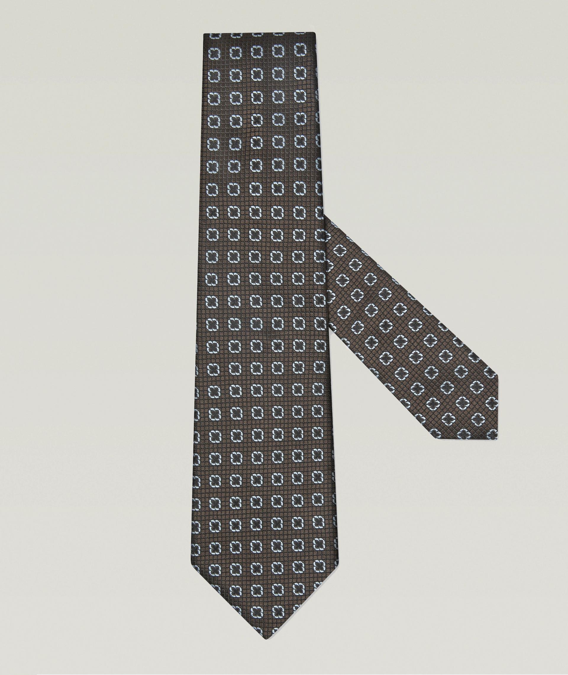 Jacquard Floral Silk Tie image 0