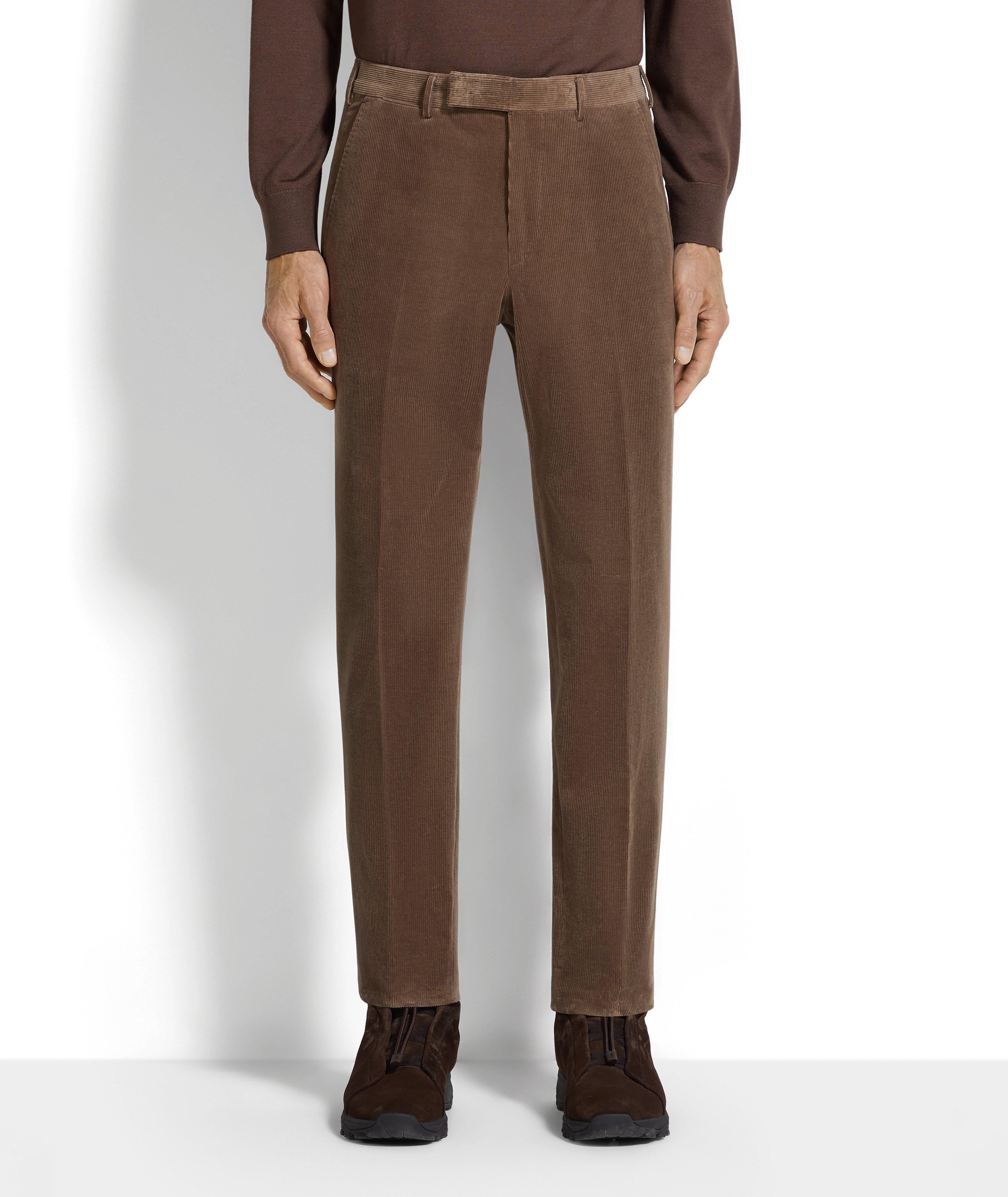 Slim-Fit Corduroy Cashco Pants image 1