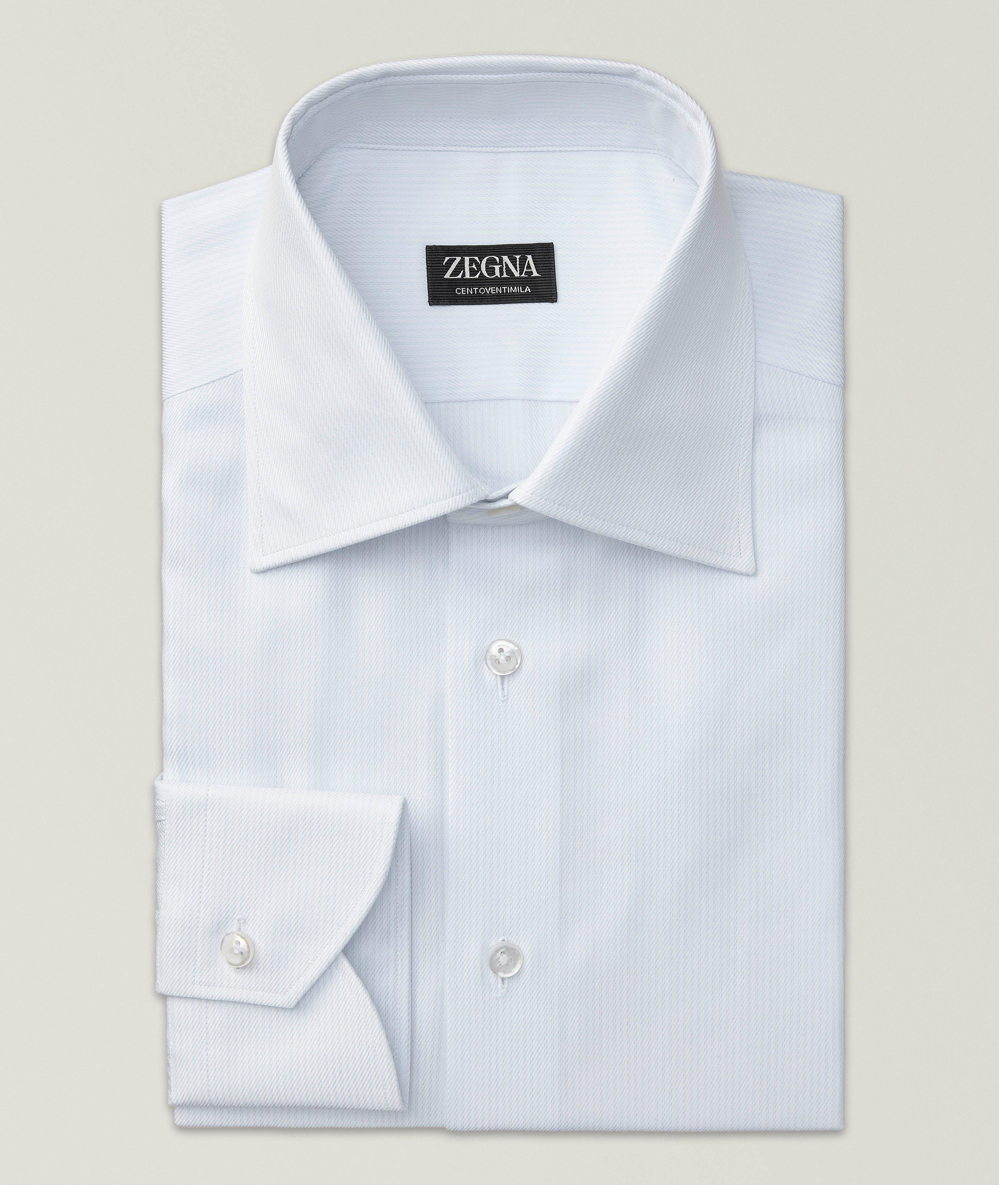 Chemise en coton Centoventimila à fines rayures image 0