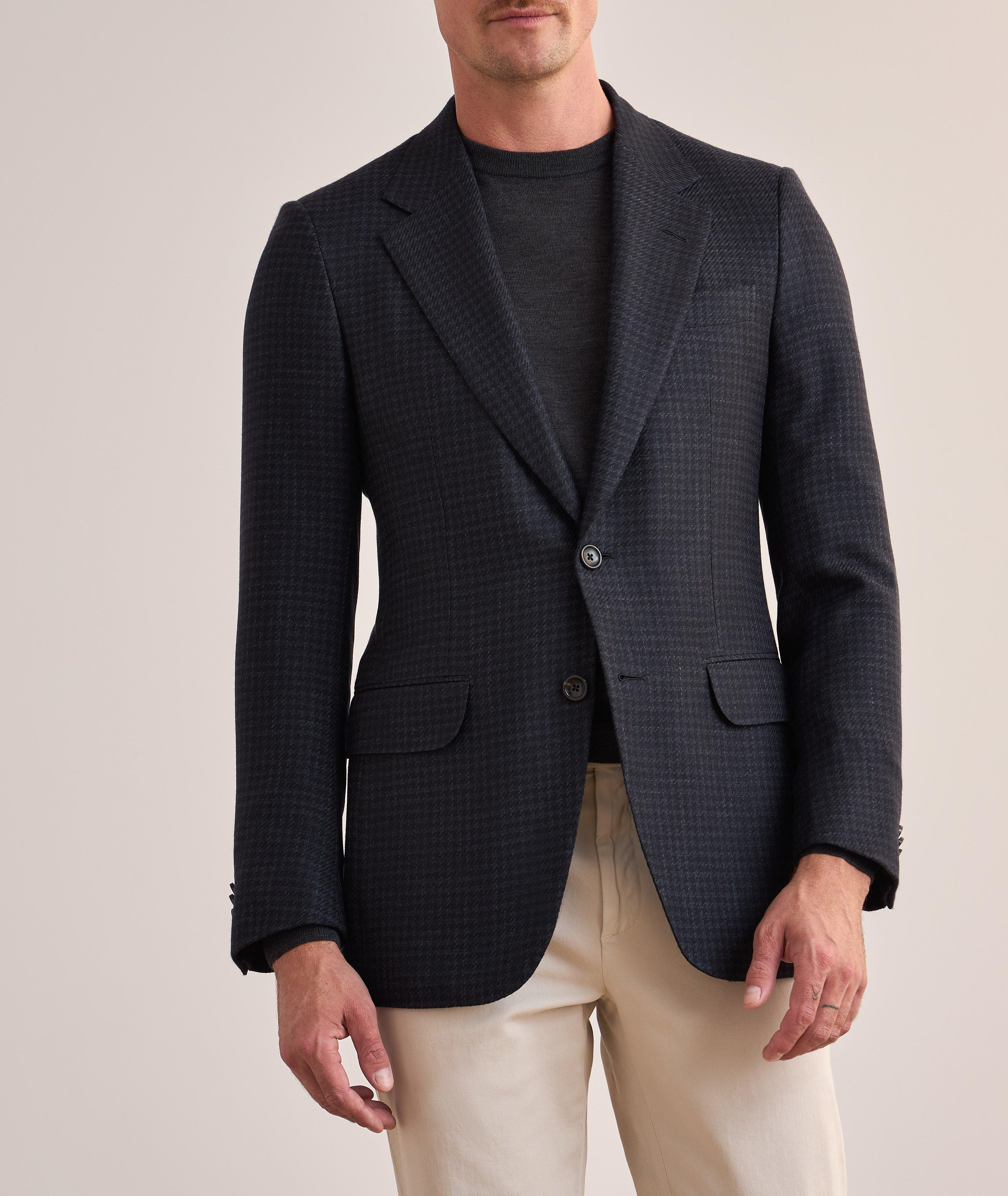 Macro-Check Wool Sport Jacket image 1
