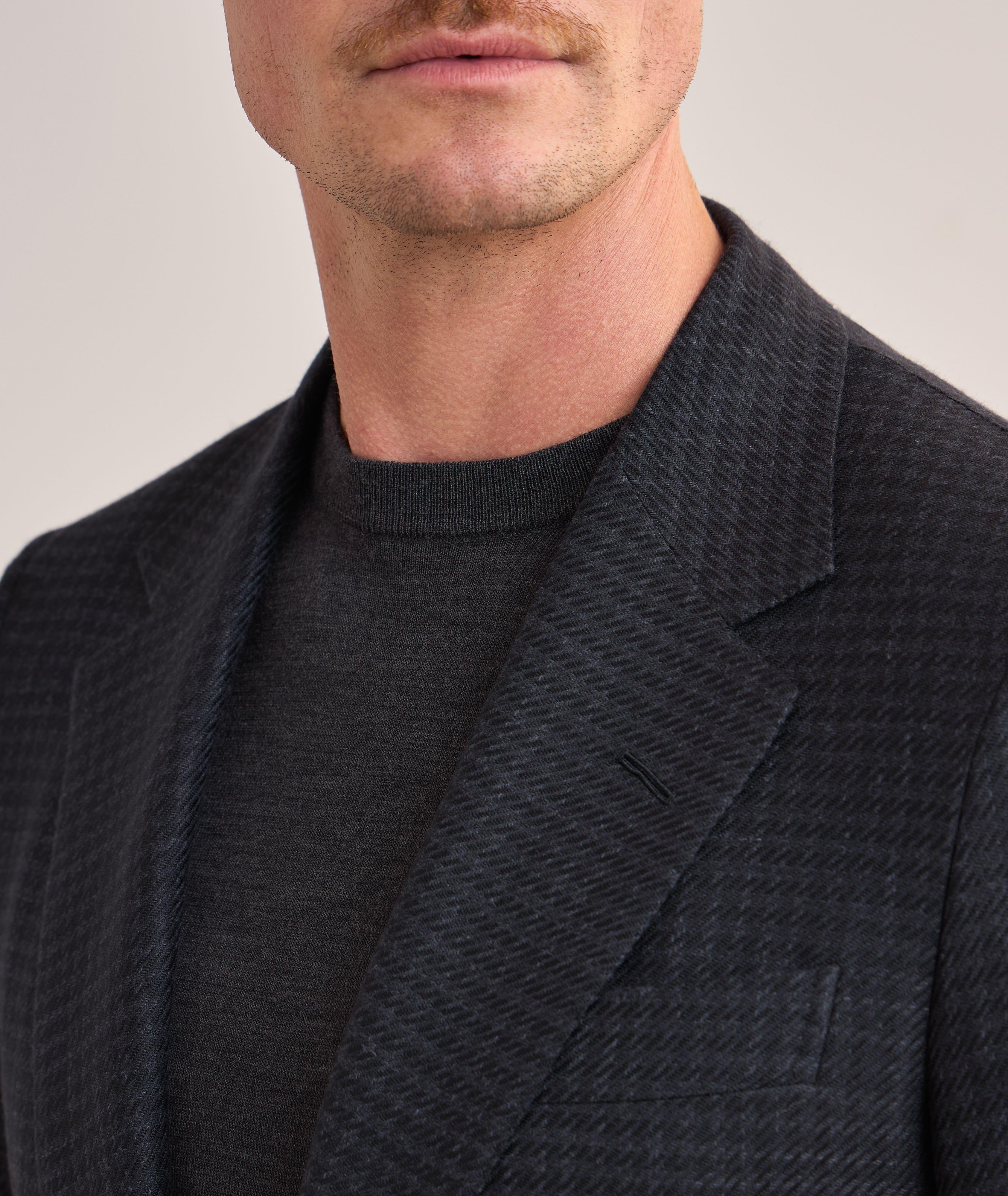 Macro-Check Wool Sport Jacket image 3