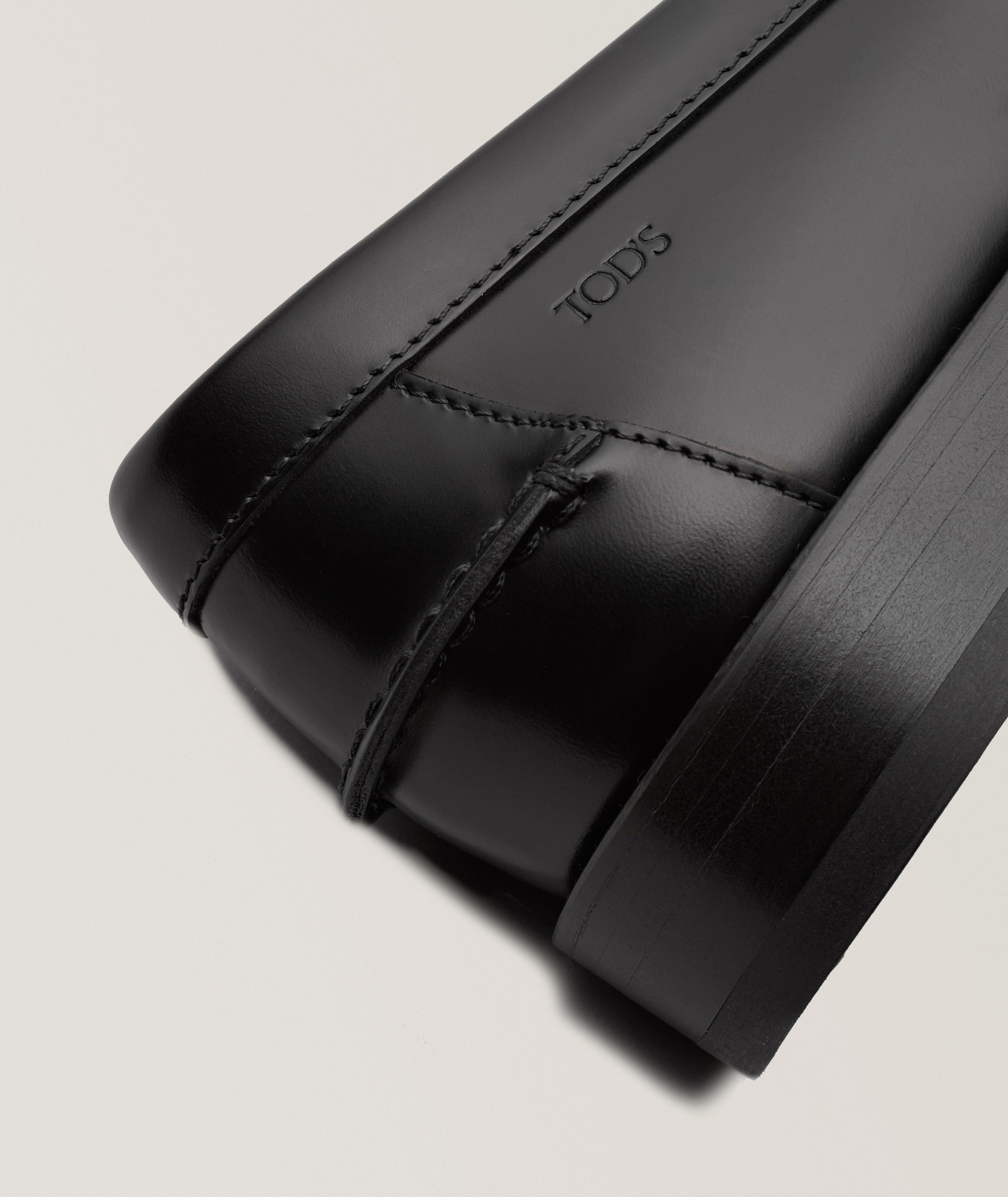 Polished Leather Penny Loafers image 2