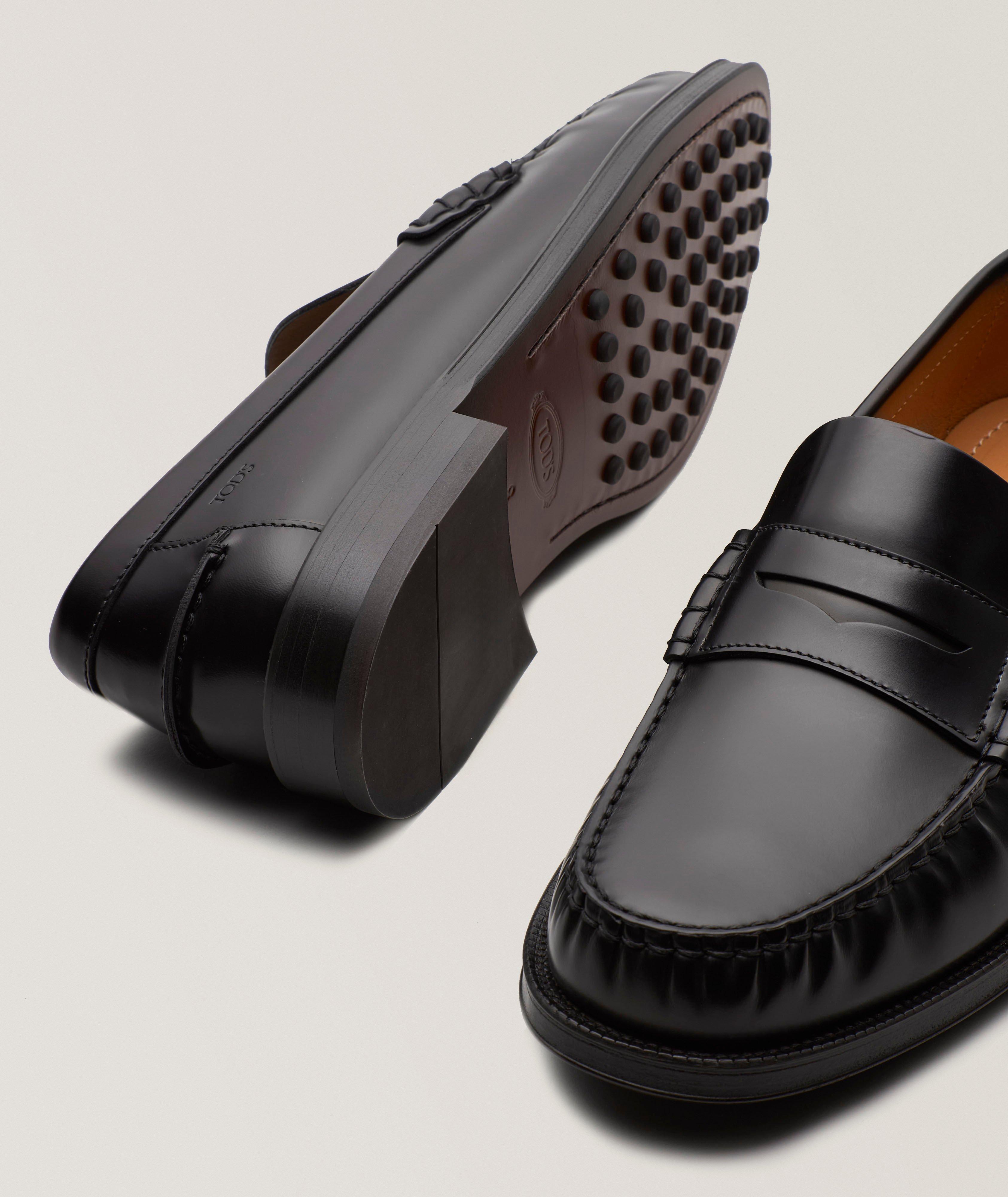 Polished Leather Penny Loafers image 3